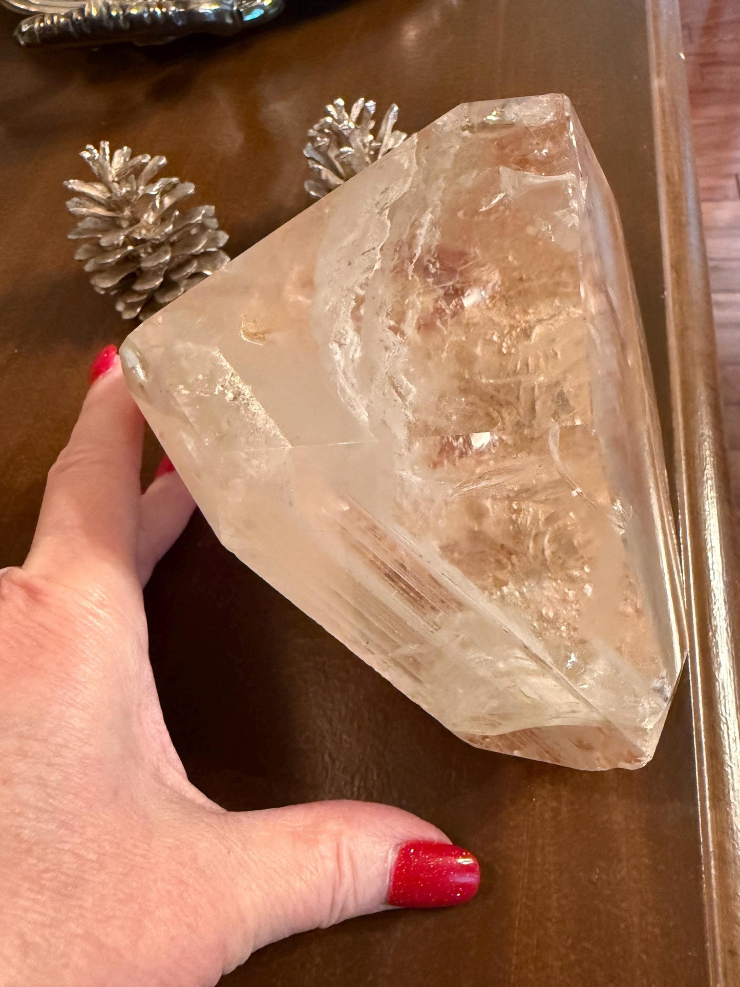 Fantastic Quartz Golden Healer Statement Piece , new, altar, crystal healing, high vibration crystals, 5.5”, 4 lbs