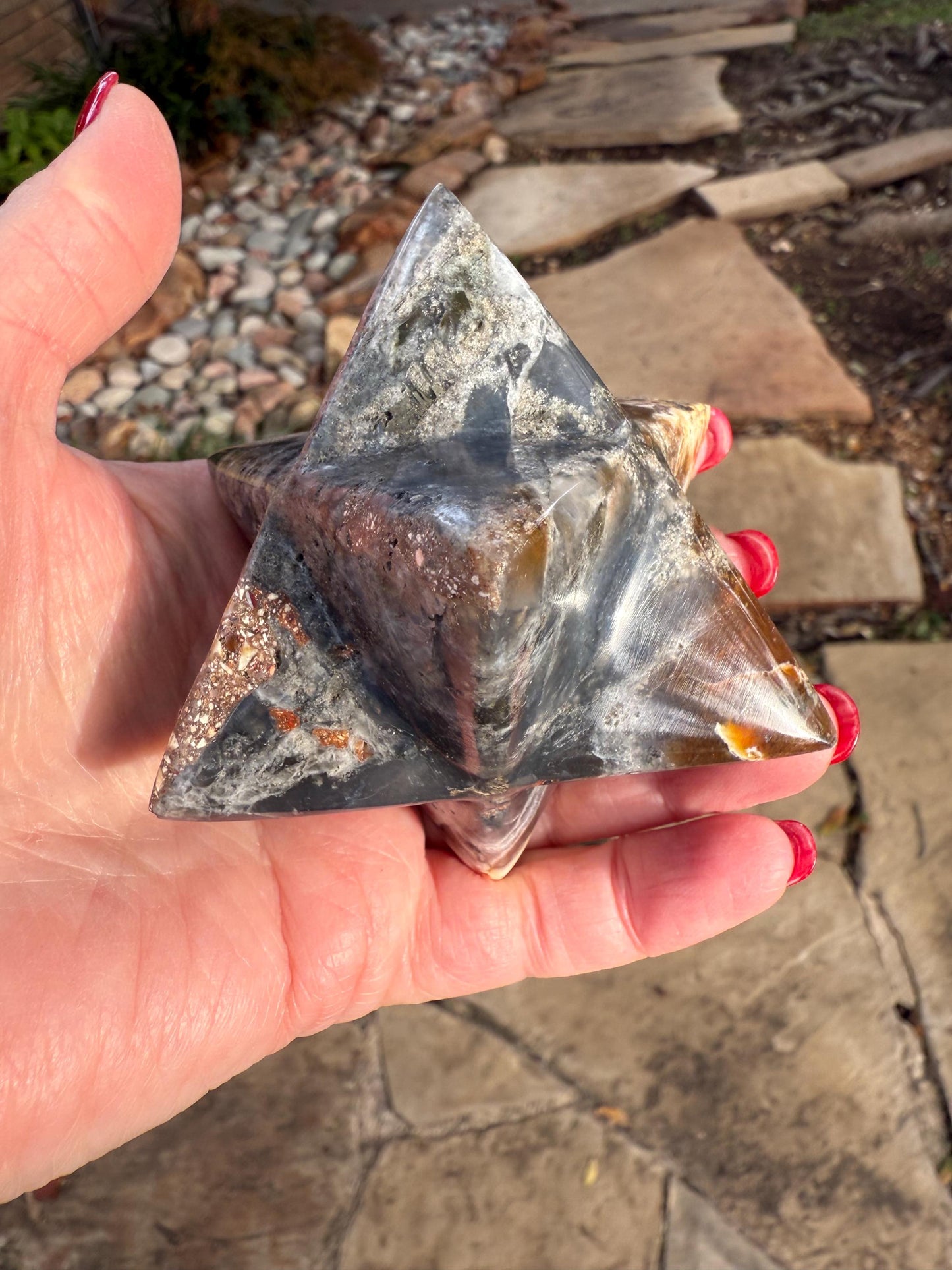 Marcasite Merkaba, 3.25”, crystal healing, gifts, high vibration crystals