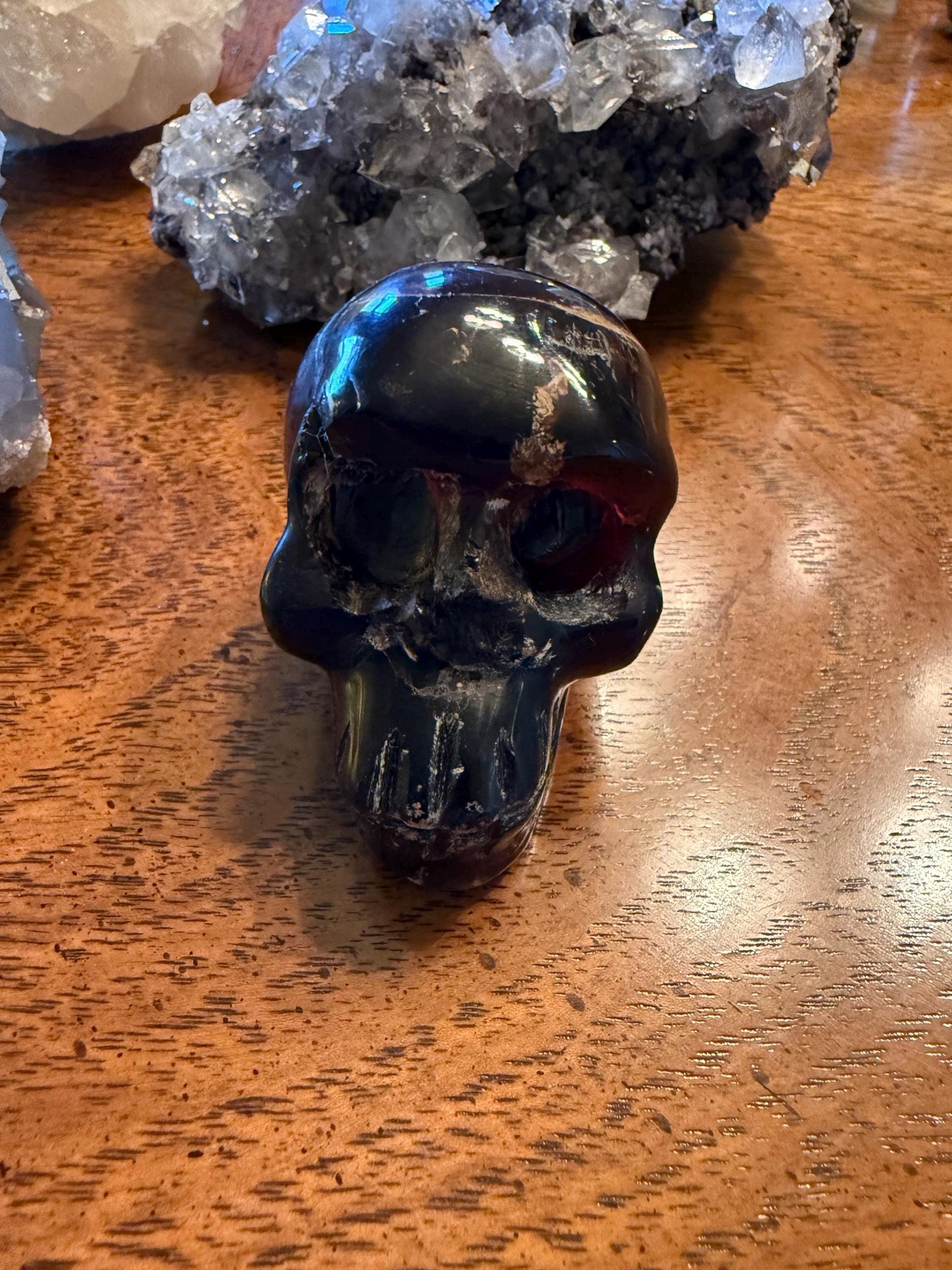Amber Skull 2.25”, New, Crystal Healing, High Vibration Crystals, altar, gift, authentic amber