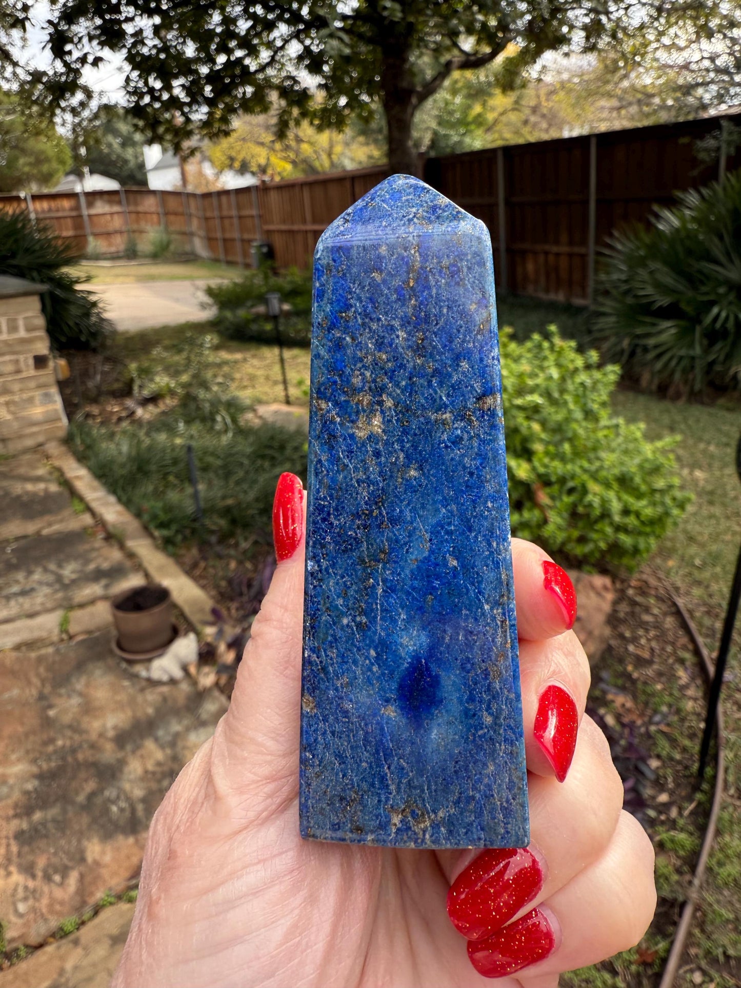 Lapis Lazuli Tower AAA, 4”, New, Crystal Healing, Gift, Altar, High Vibration Crystals