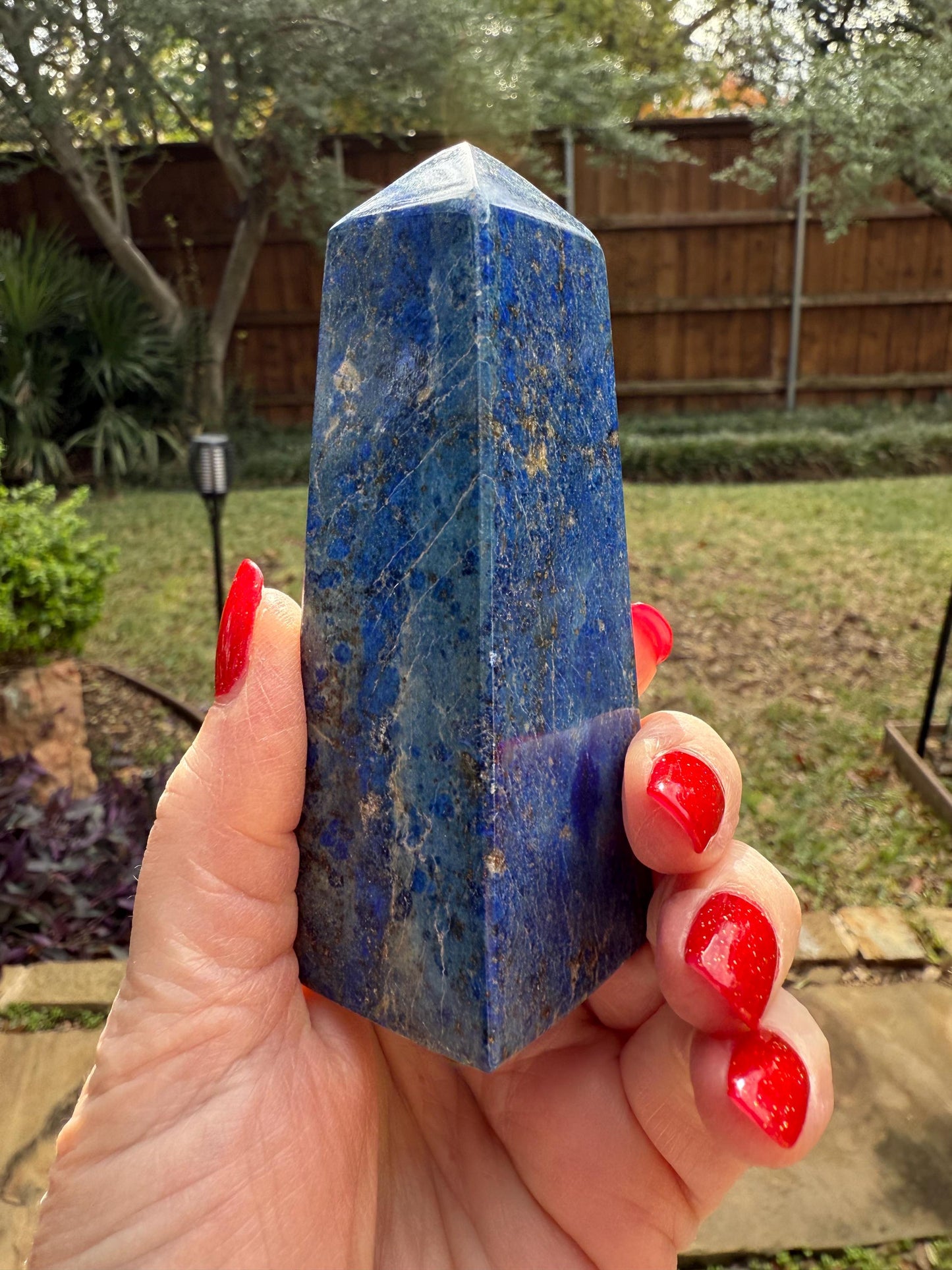 Lapis Lazuli Tower AAA, 4”, New, Crystal Healing, Gift, Altar, High Vibration Crystals
