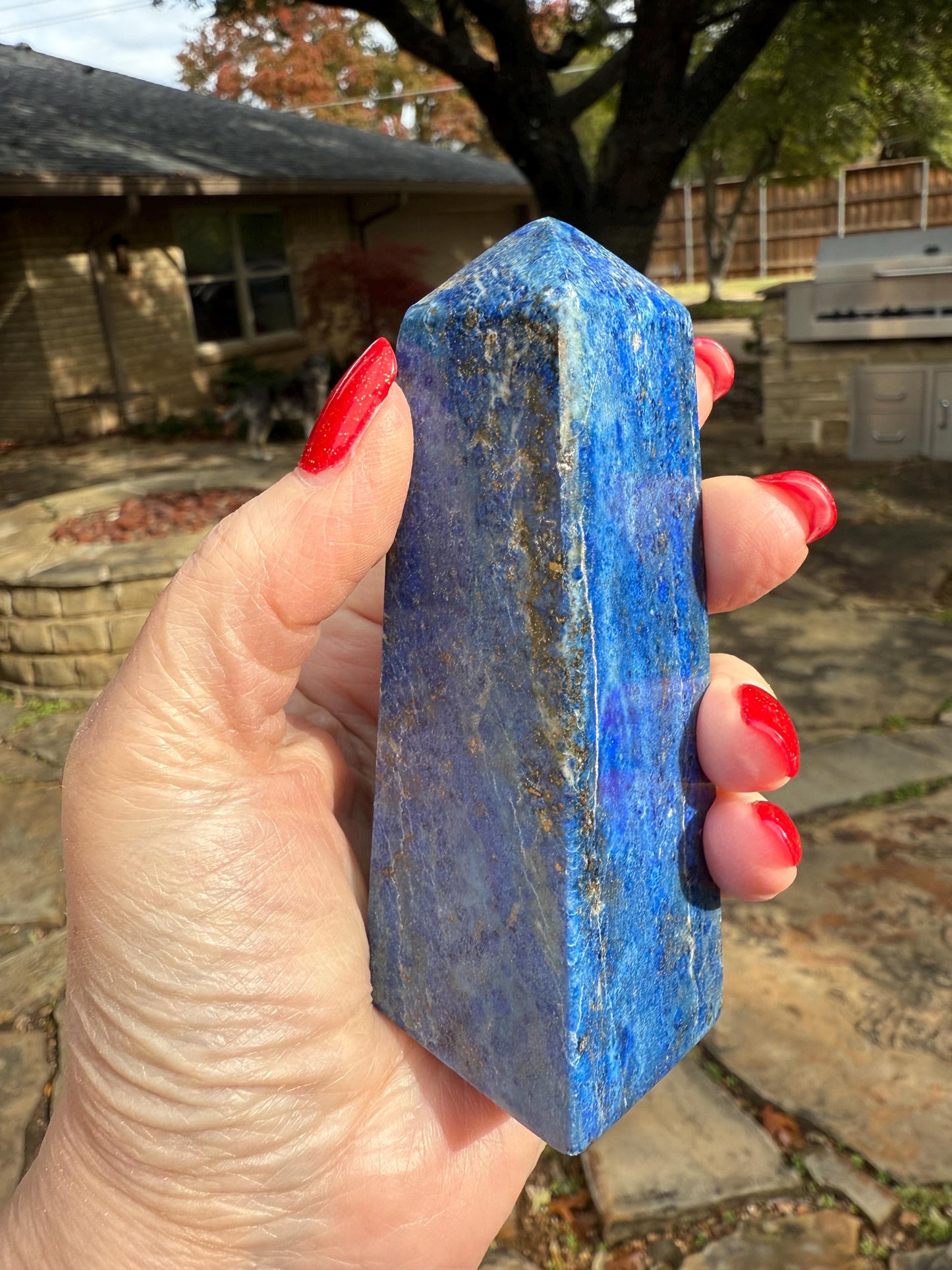 Lapis Lazuli Tower AAA, 4”, New, Crystal Healing, Gift, Altar, High Vibration Crystals