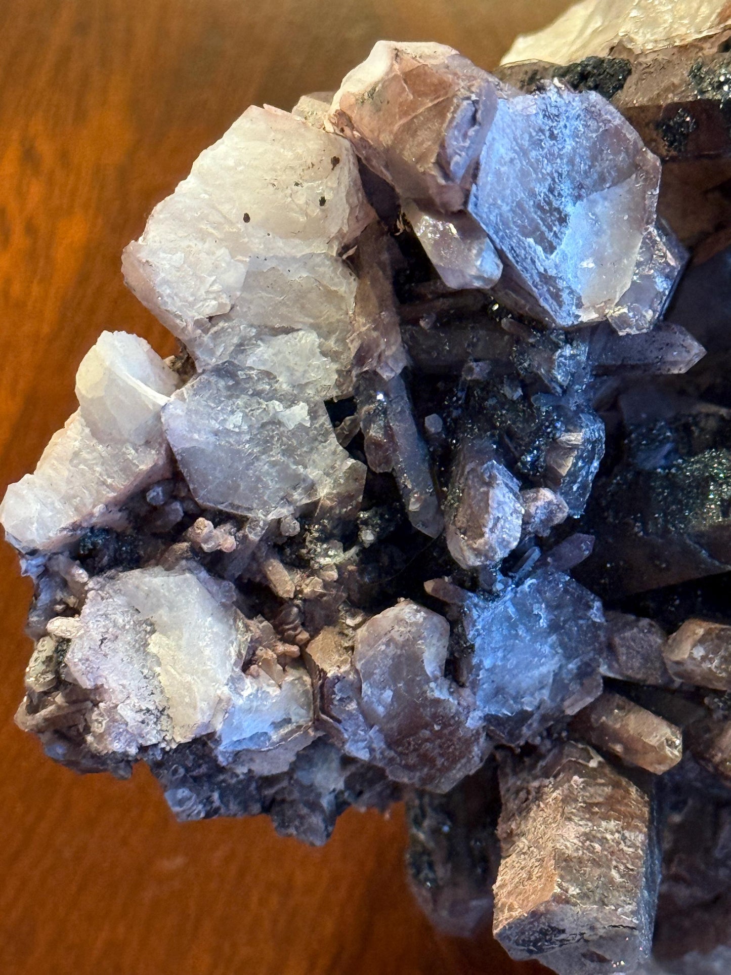 Purple Dragon Lemurian Cluster Bed, new, high quality, museum quality, crystal healing, 6”, premium