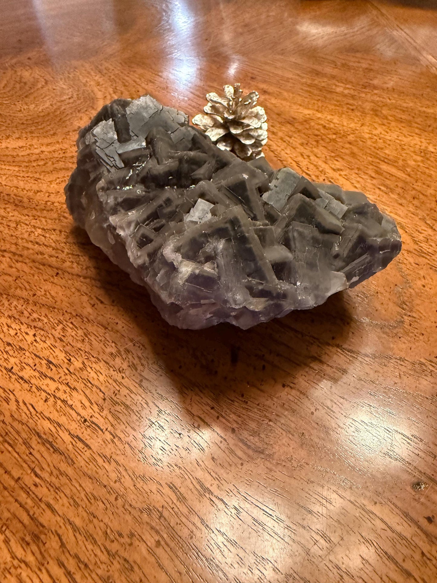 Stunning Purple Fluorite Raw Statement Piece, 6.75”