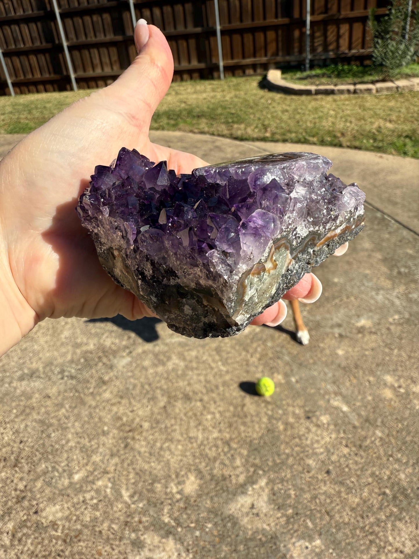 Deep Purple Galaxy Stalactite Eye Amethyst Bed, 4”, altar, gift, crystals, high vibration crystals