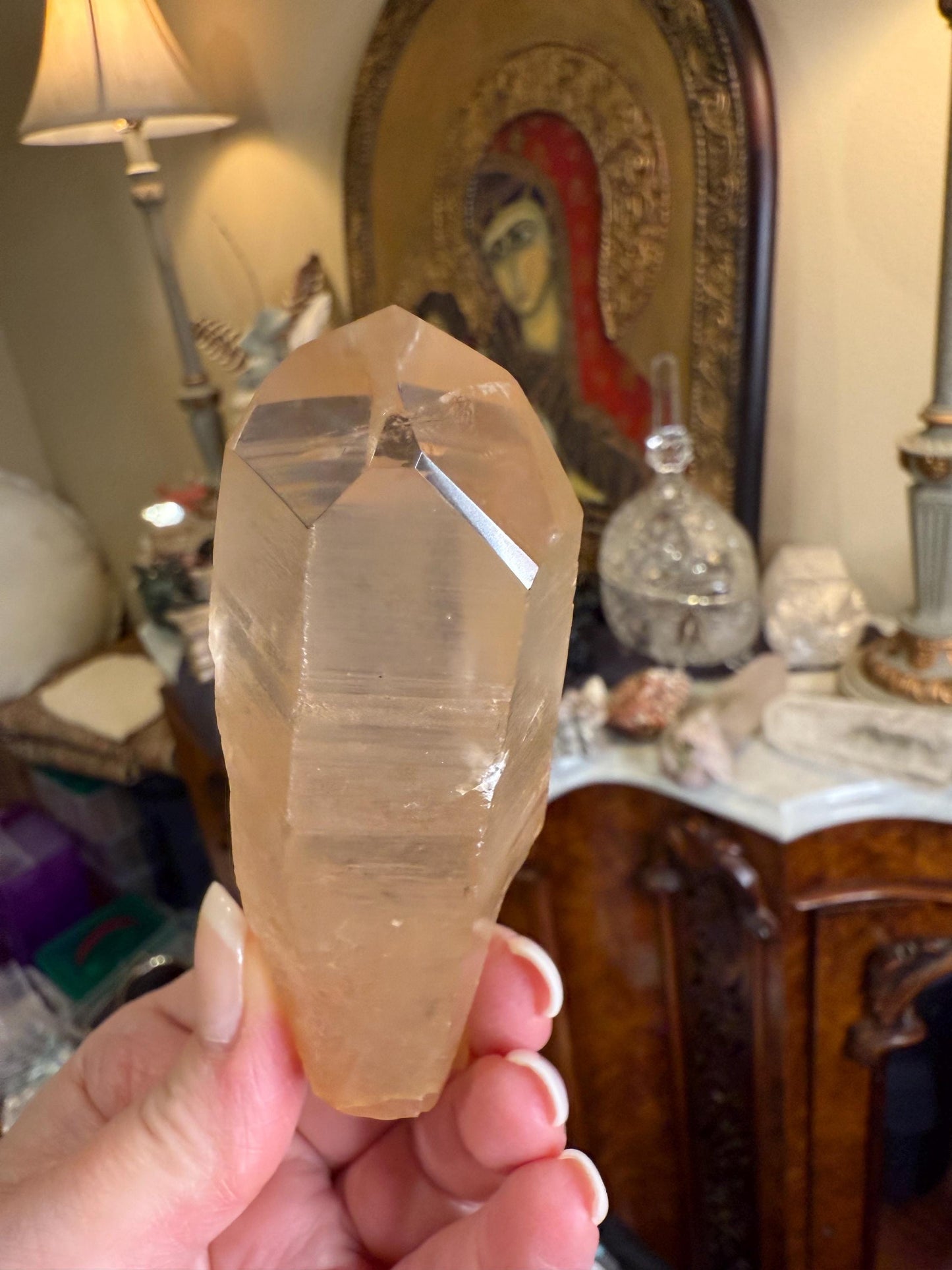 Rare Record Keeper Gold Lemurian, new, high quality, 4”, crystal healing, gift