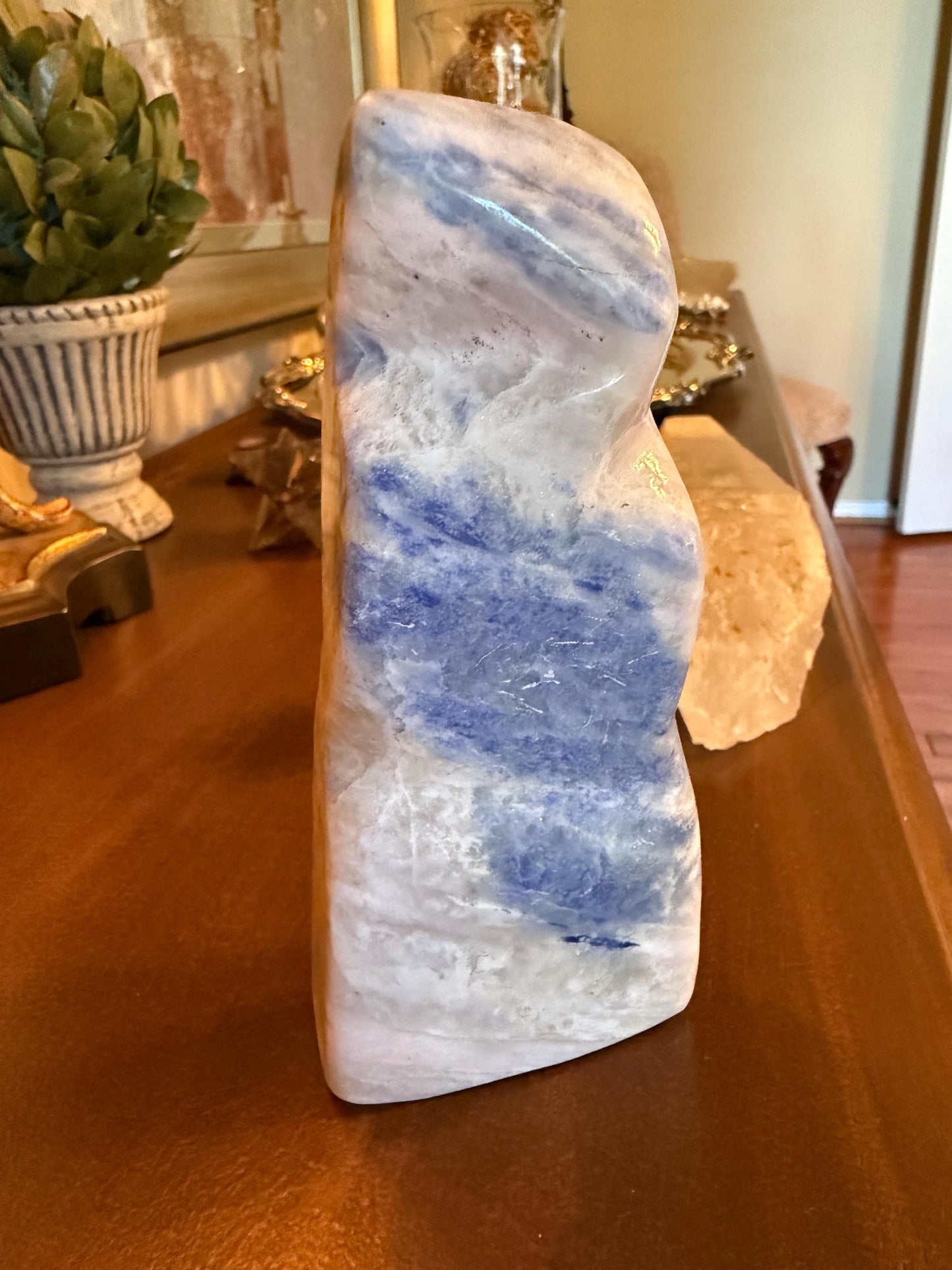 Premium Afghanite Standing Freeform, large statement carving, 6.75”, high vibration crystals, crystal healing