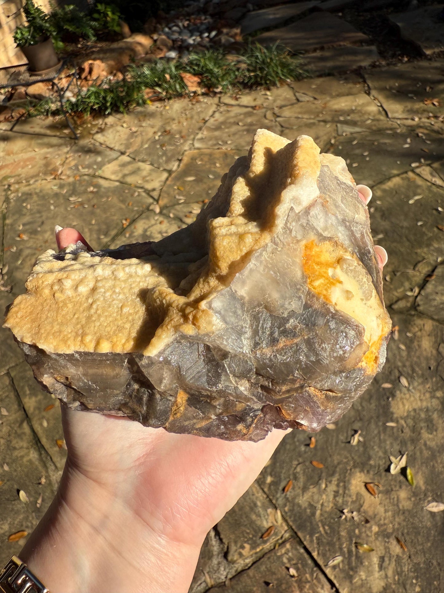 Stunning Purple Fluorite Raw Statement Piece, 5.5”, healing crystals