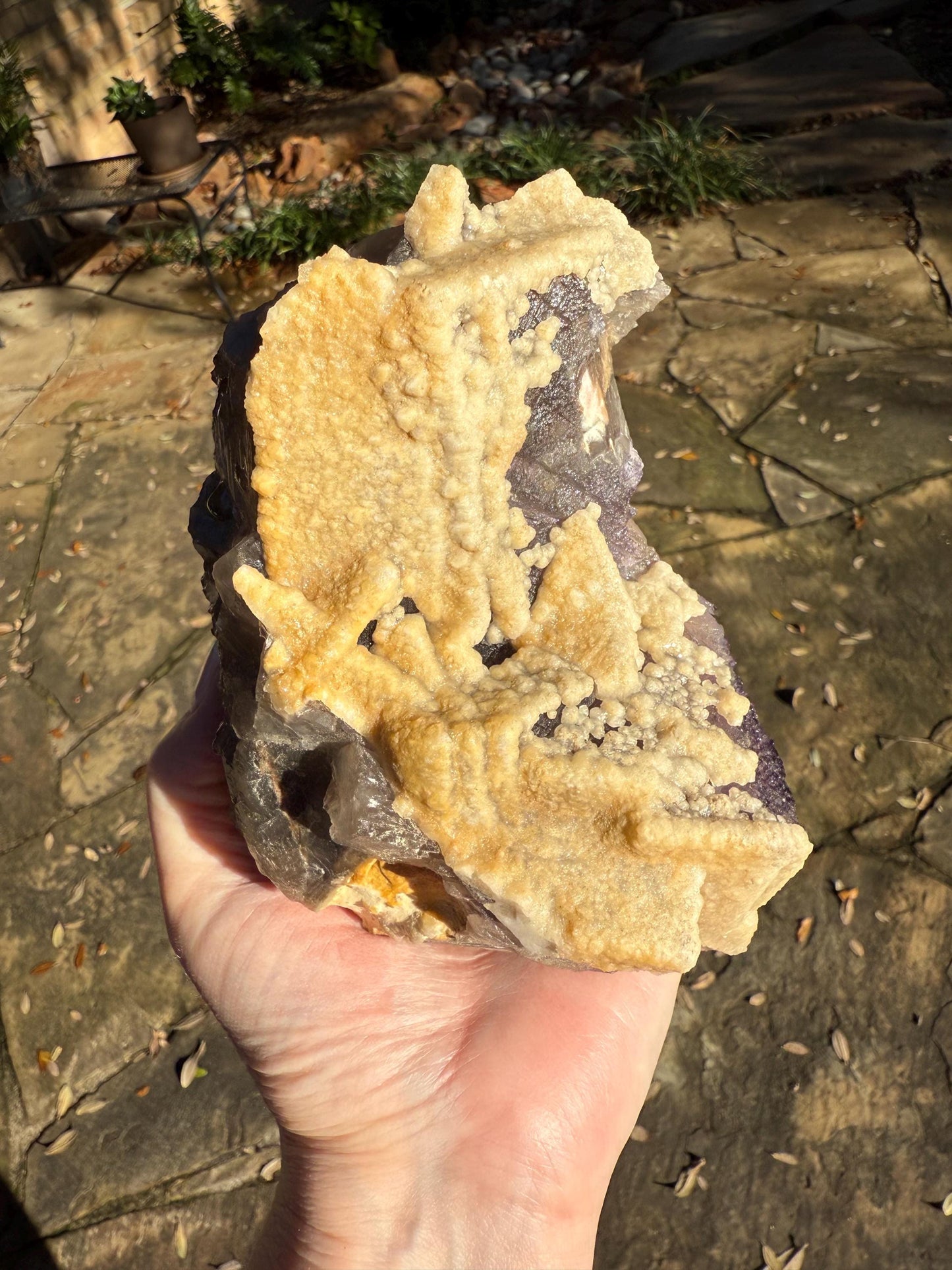 Stunning Purple Fluorite Raw Statement Piece, 5.5”, healing crystals