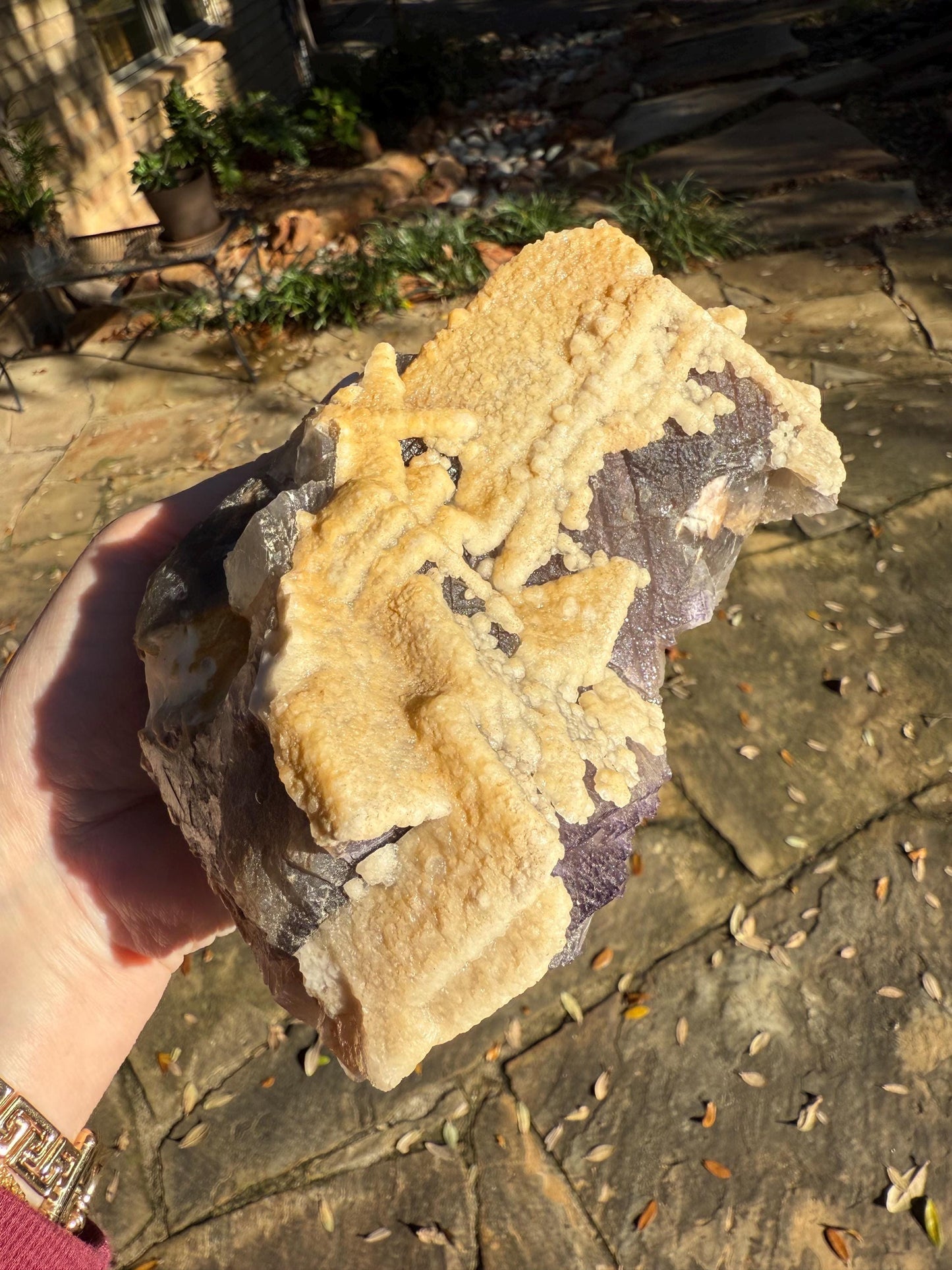 Stunning Purple Fluorite Raw Statement Piece, 5.5”, healing crystals