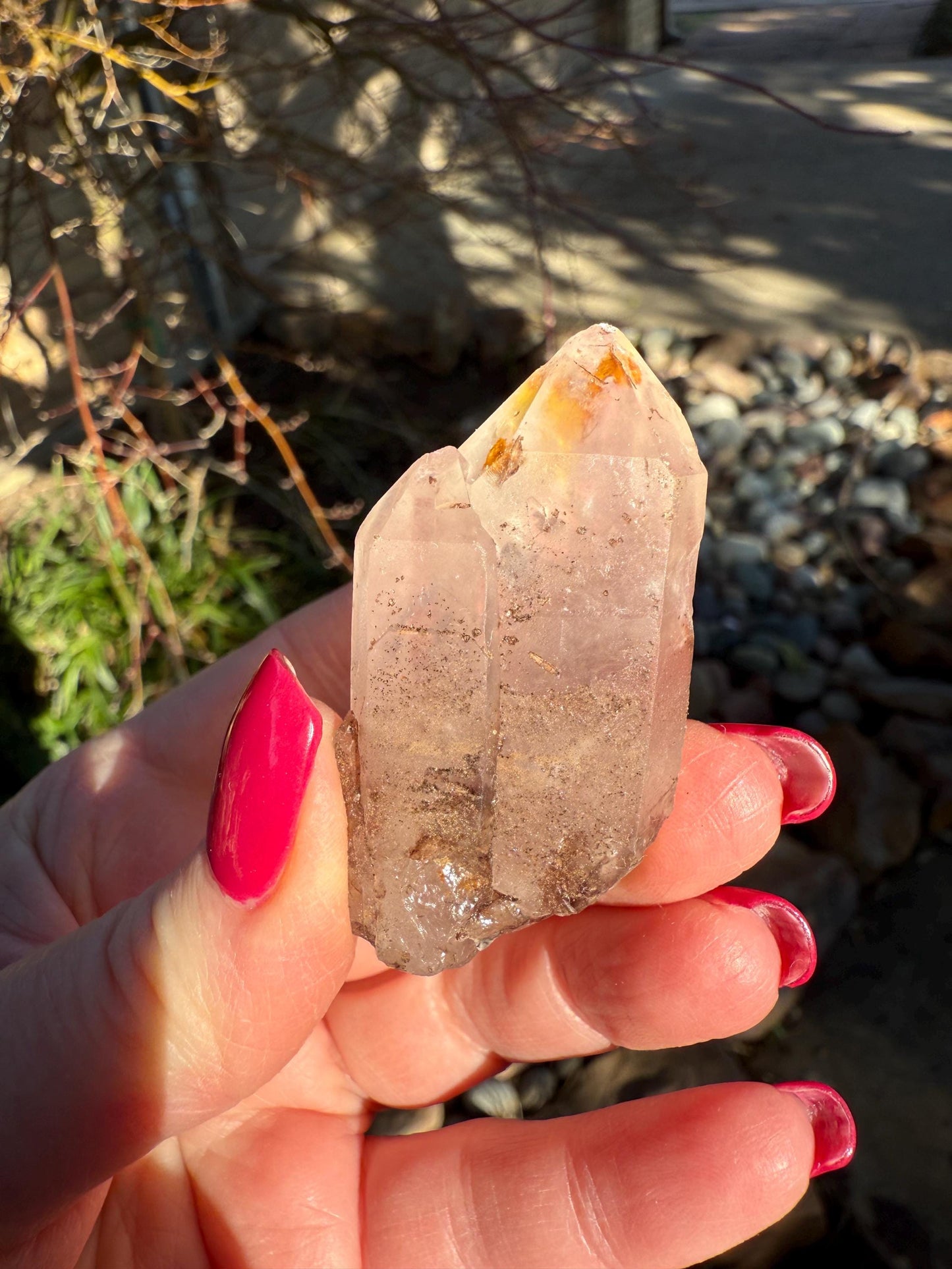 Purple Dragon Lemurian Twin Wand, new, high quality, crystal healing, 2”, premium
