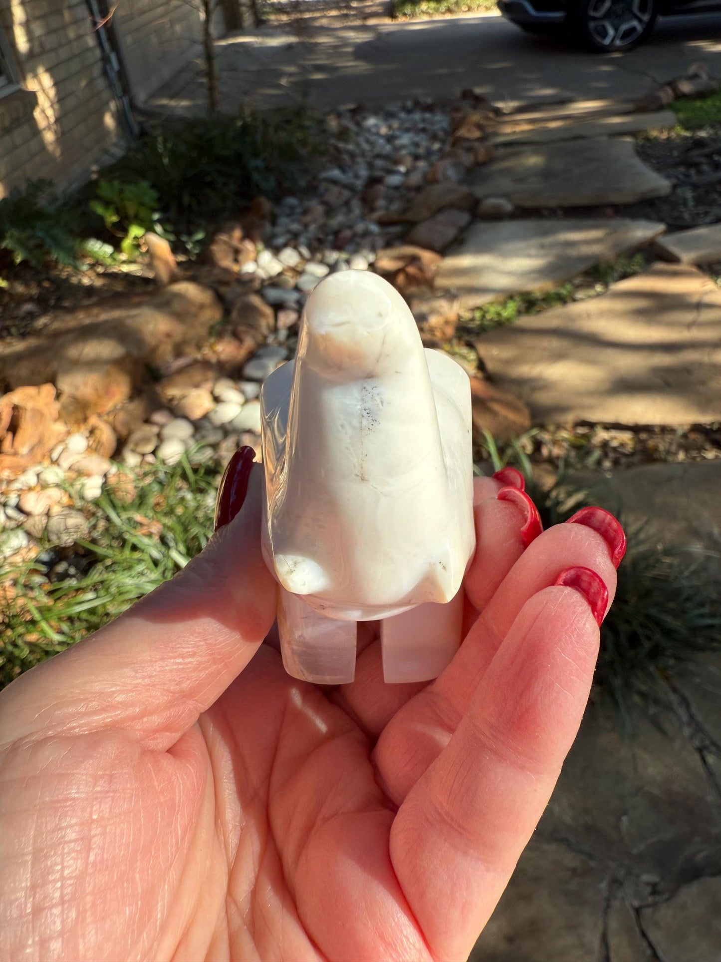 Merlinite Dendritic Agate Elephant, New, Crystal Healing, Tarot, High Vibration Crystals, 3.25”