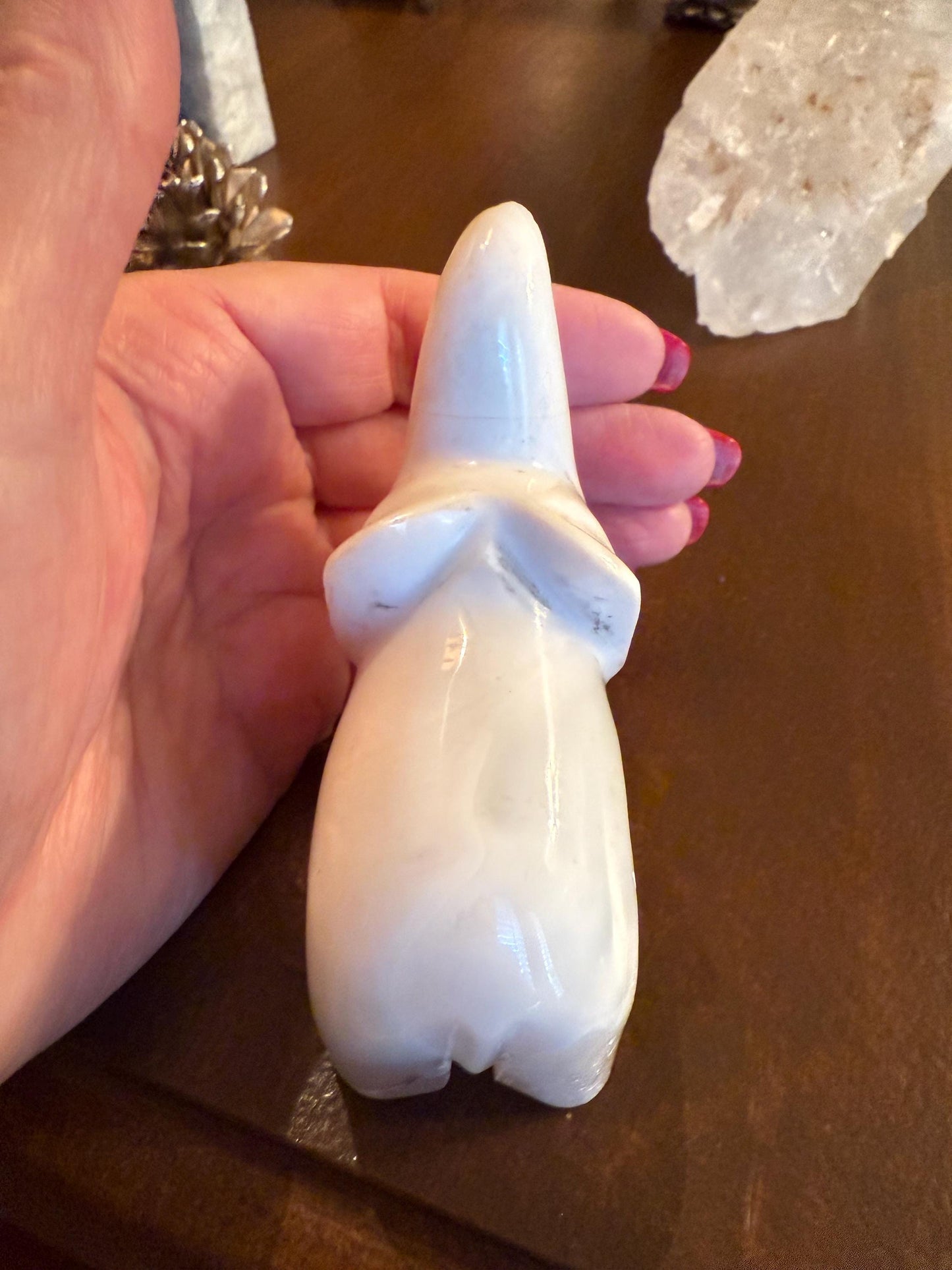 Merlinite Dendritic Agate Elephant, New, Crystal Healing, Tarot, High Vibration Crystals, 3.25”
