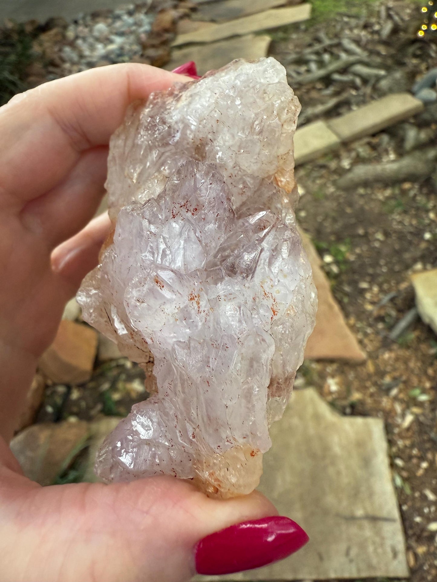 Amethyst Flower Crystal Cluster, 3.5”, crystal healing, high vibration crystals, gifts, palm stone
