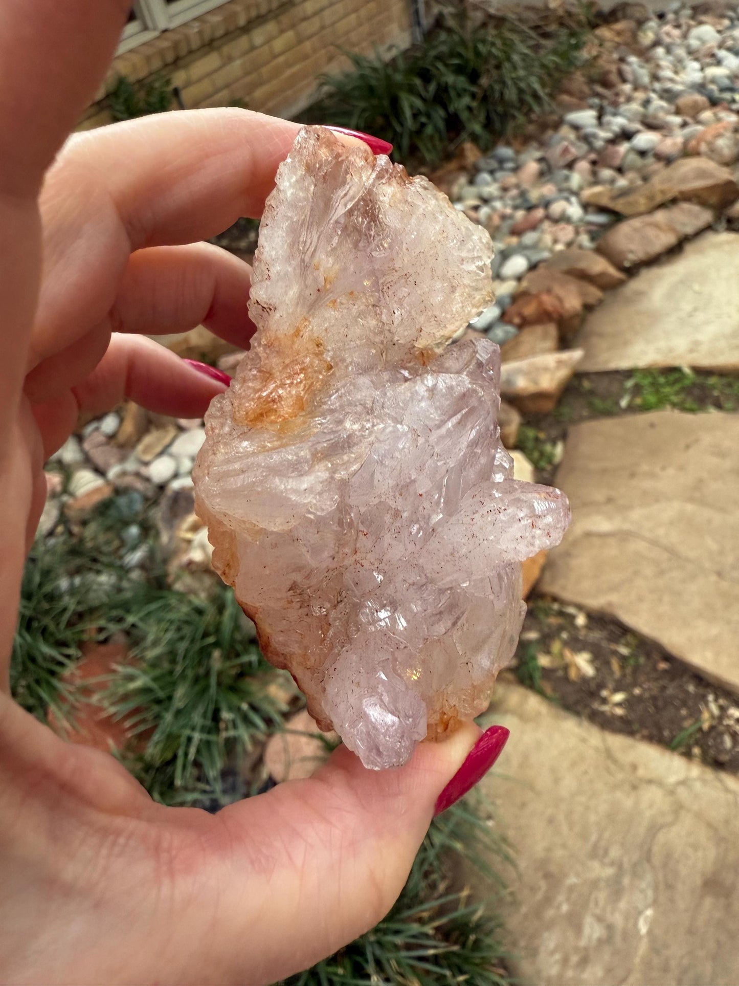 Amethyst Flower Crystal Cluster, 3.5”, crystal healing, high vibration crystals, gifts, palm stone