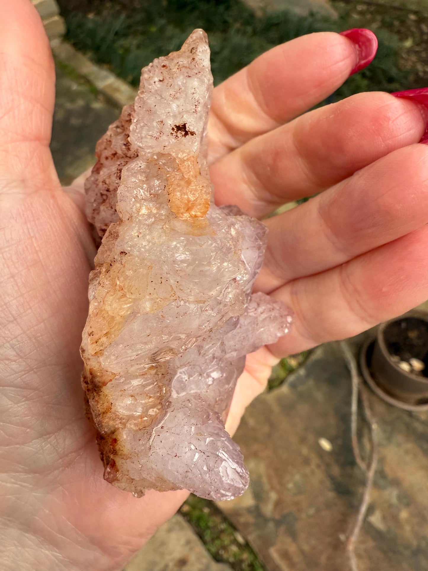 Amethyst Flower Crystal Cluster, 3.5”, crystal healing, high vibration crystals, gifts, palm stone