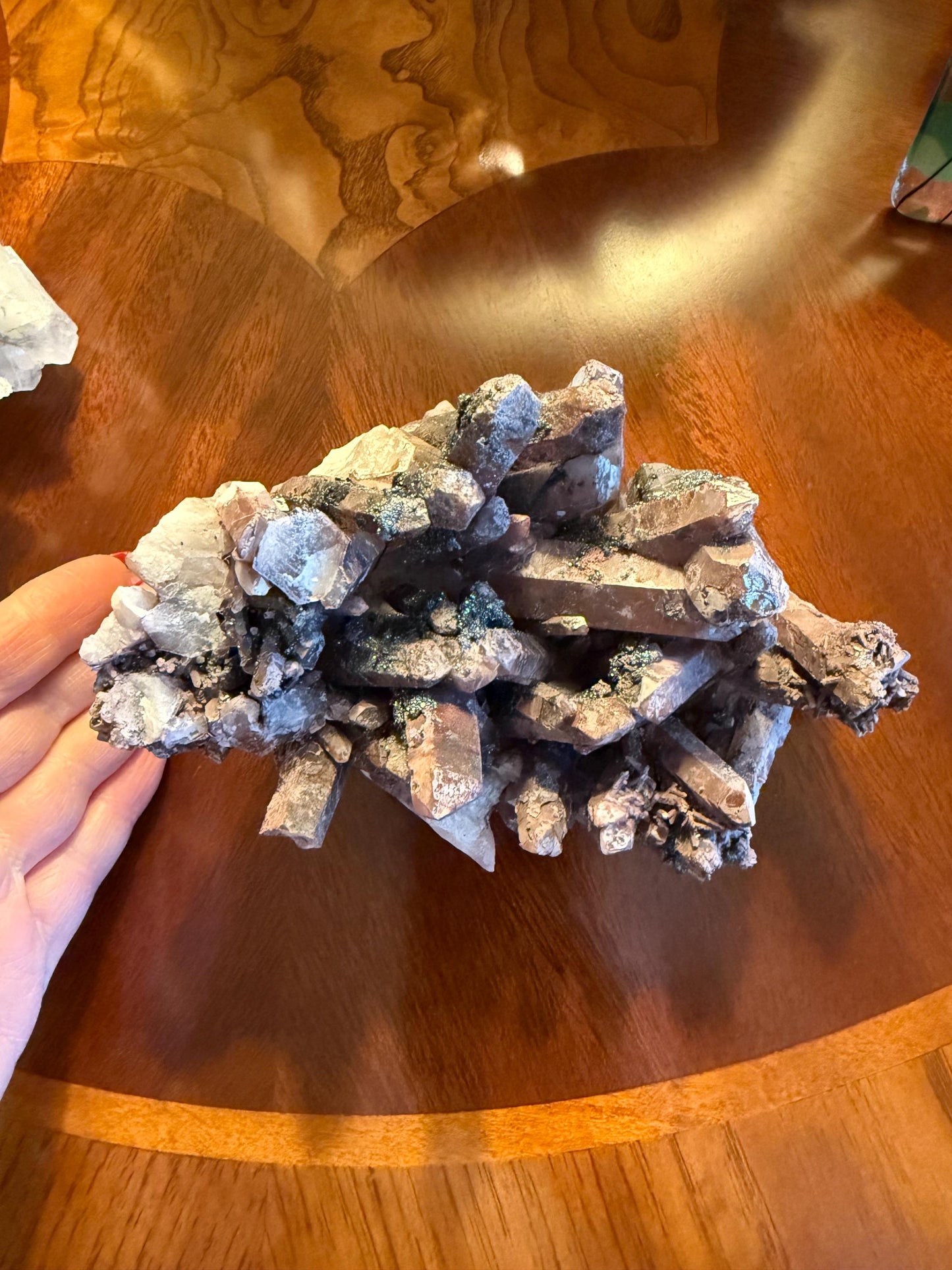 Purple Dragon Lemurian Cluster Bed, new, high quality, museum quality, crystal healing, 6”, premium
