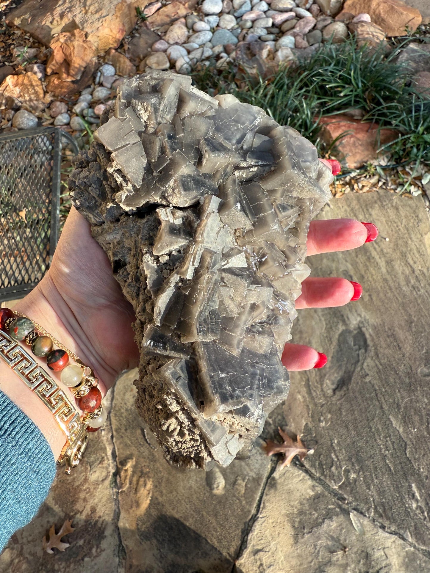 Stunning Purple Fluorite Raw Statement Piece, 6.75”