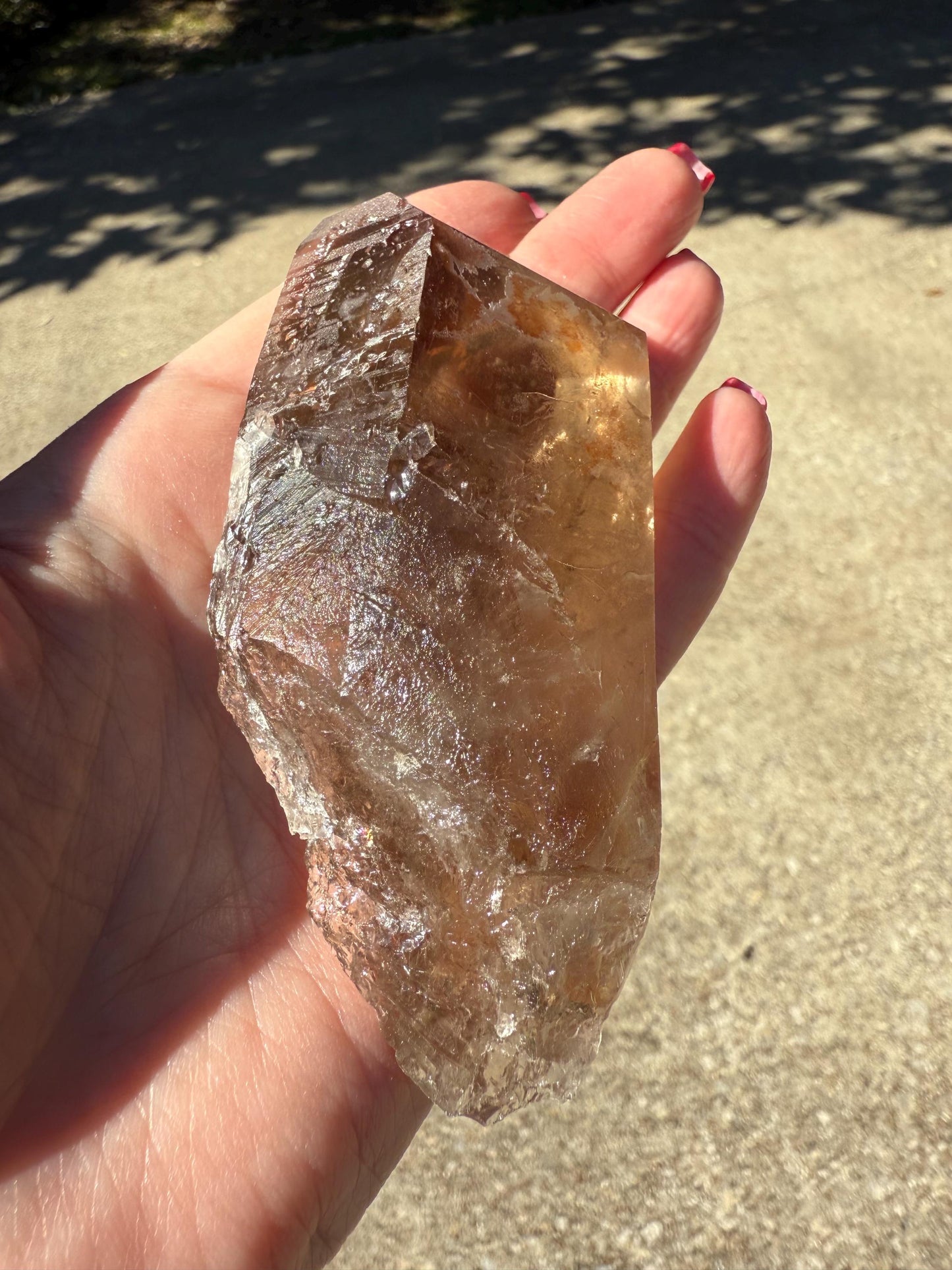 Smoky Lemurian wand, 4.1”, glyphs, high vibration crystals, crystal healing, gift