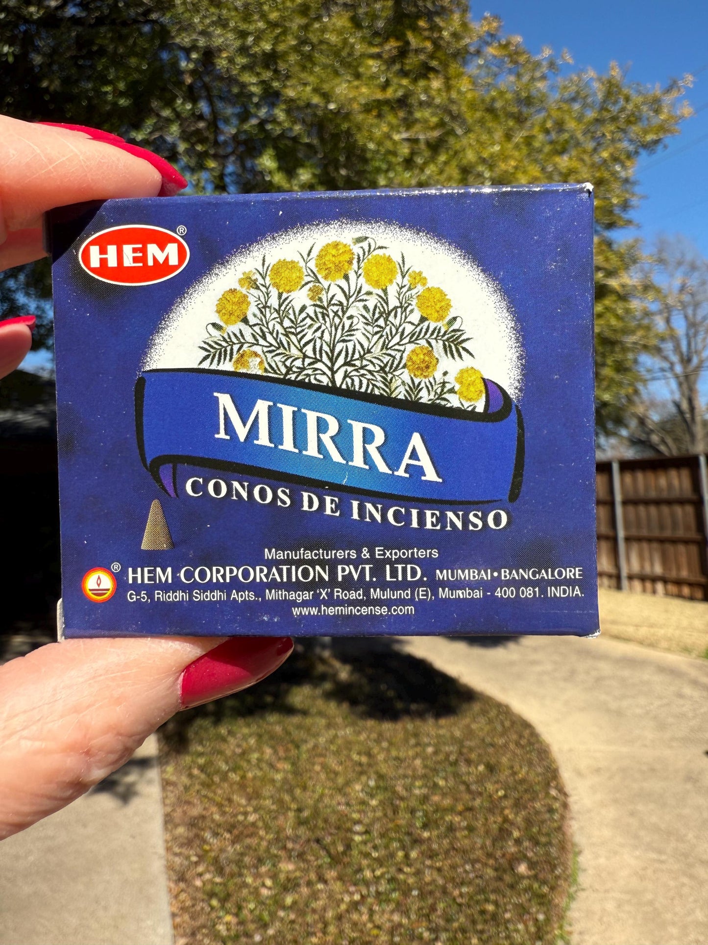 Myrrh Incense cones, temple incense, crystal healing, scent, gift, 10 cones
