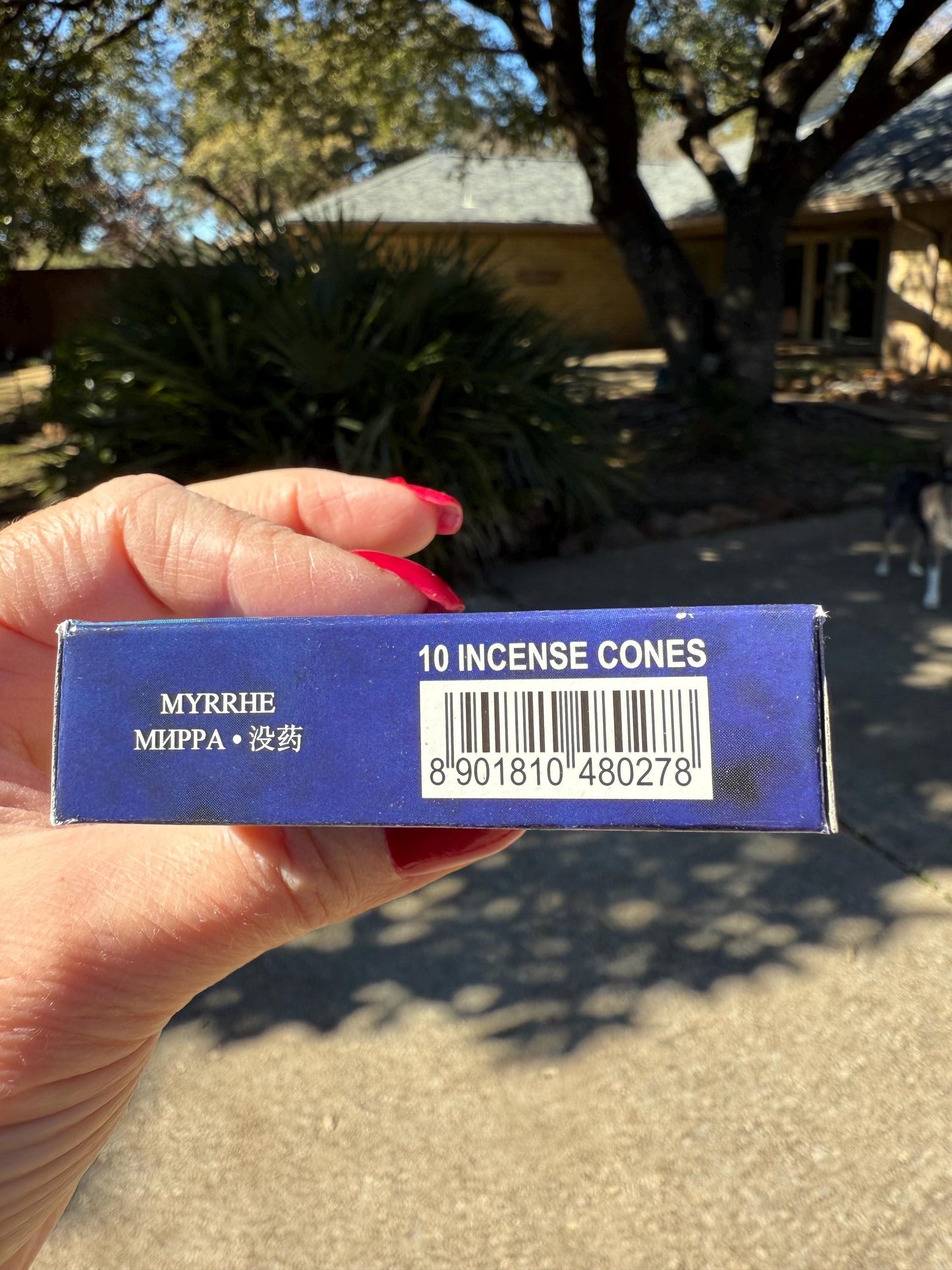Myrrh Incense cones, temple incense, crystal healing, scent, gift, 10 cones