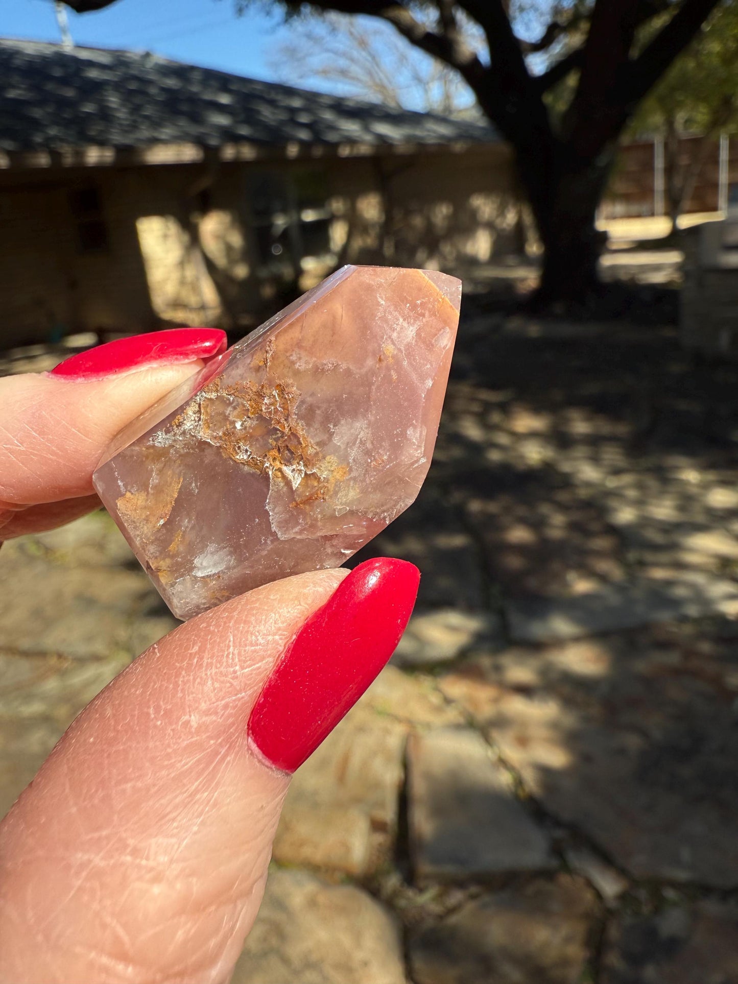 Rare Pink Lithium Lemurian, new, high quality, 1.5”, crystal healing, gift