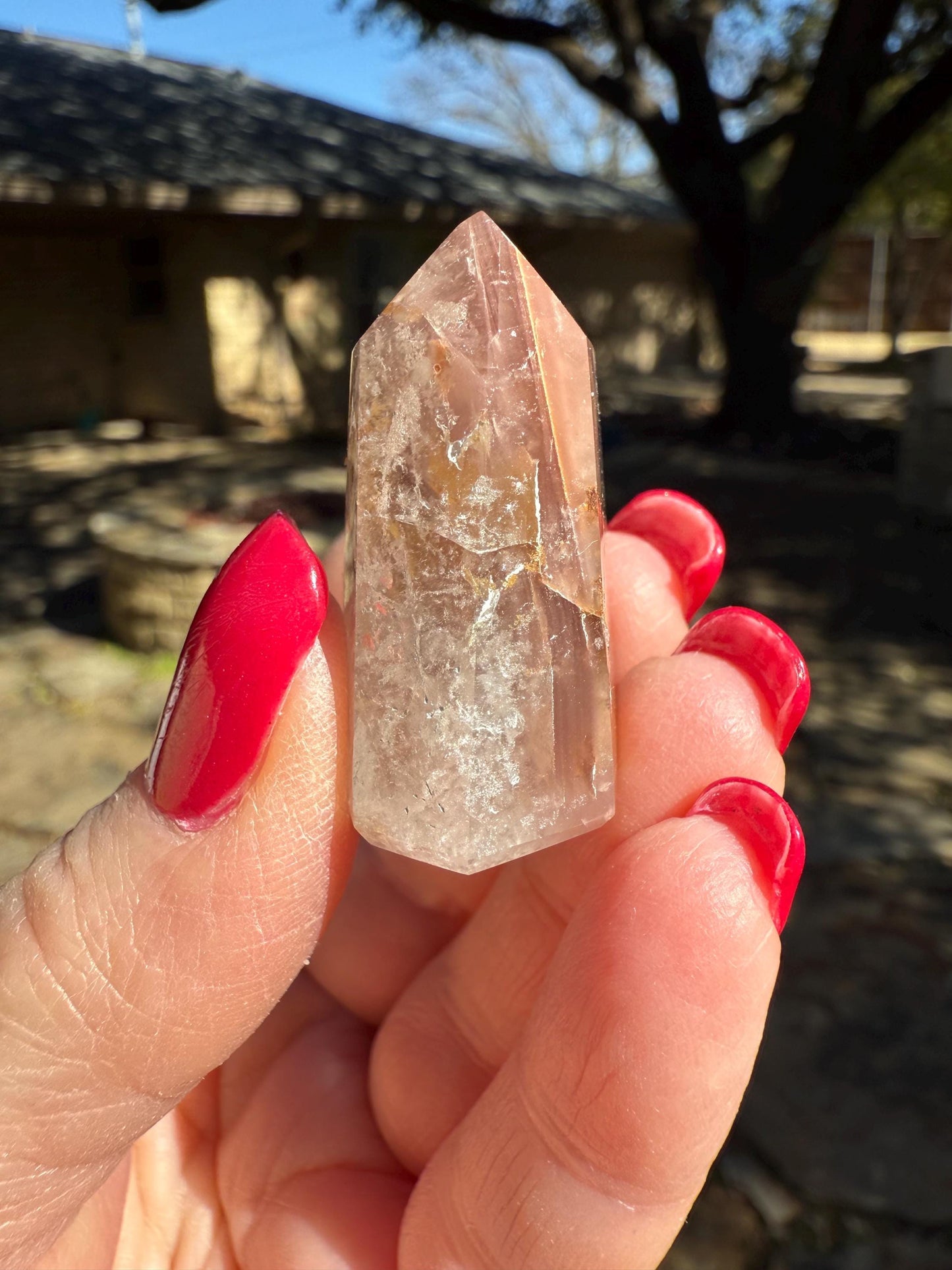 Rare Pink Lithium Lemurian, new, high quality, 1.5”, crystal healing, gift