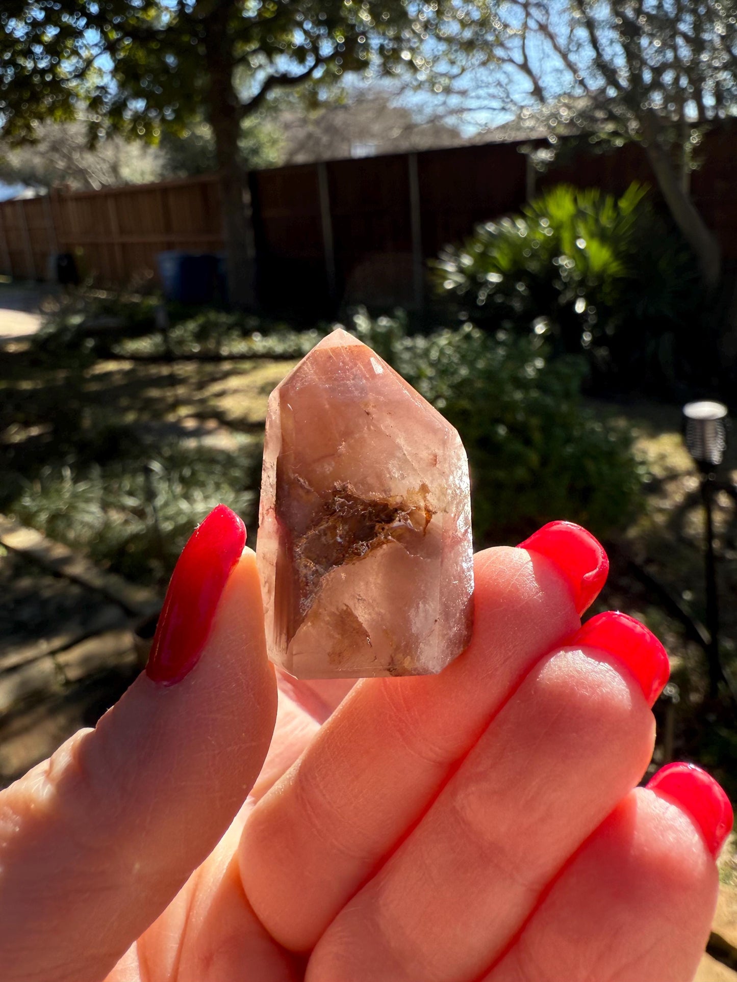Rare Pink Lithium Lemurian, new, high quality, 1.5”, crystal healing, gift