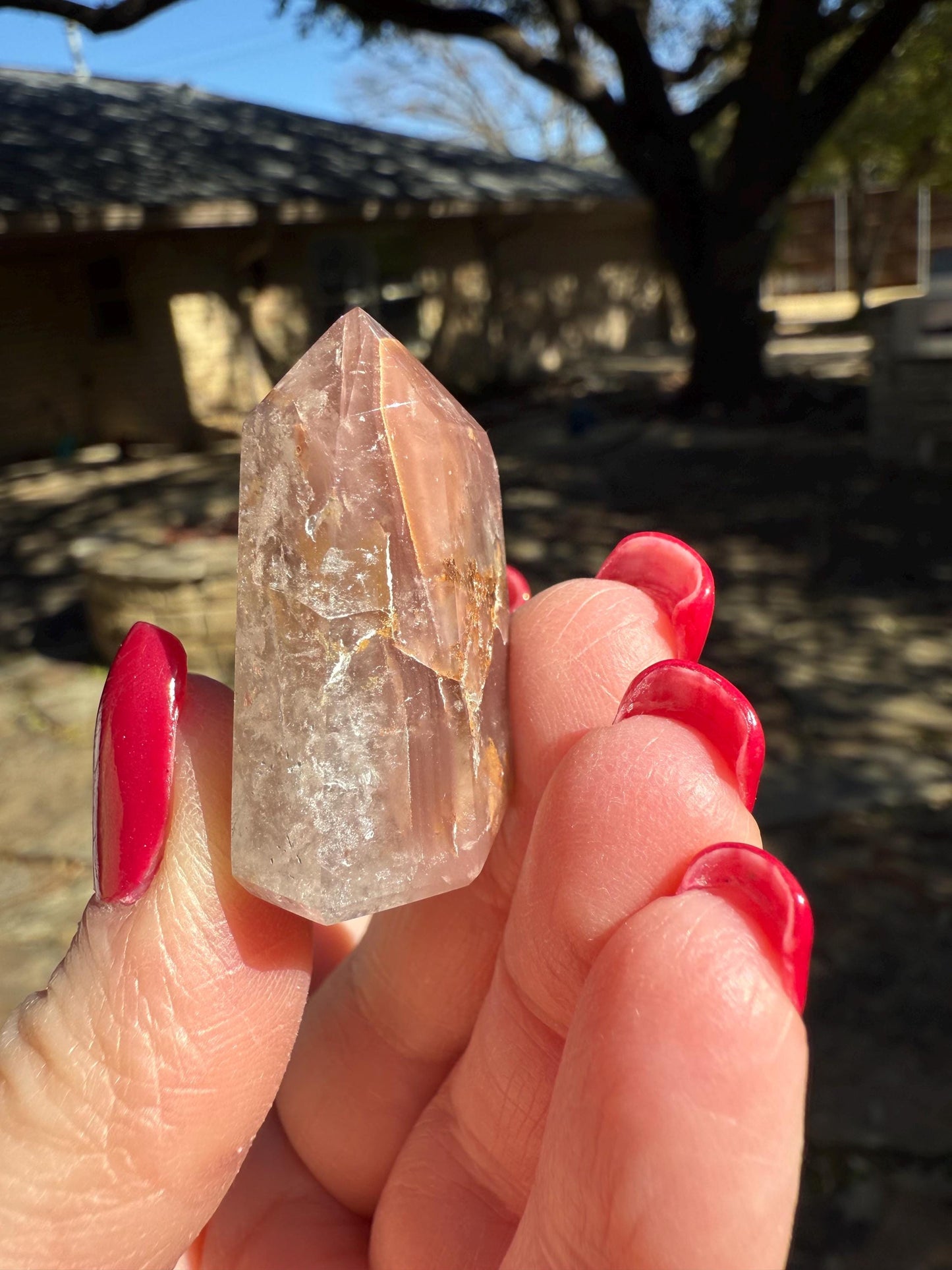 Rare Pink Lithium Lemurian, new, high quality, 1.5”, crystal healing, gift