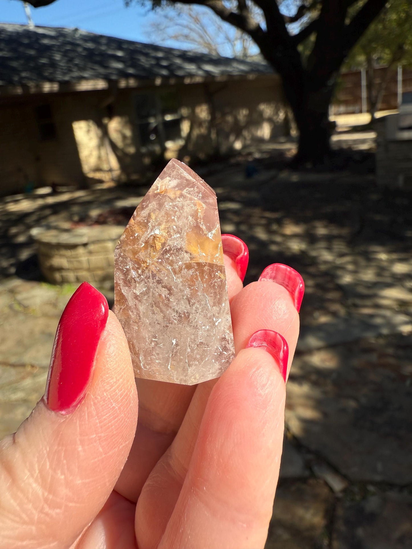 Rare Pink Lithium Lemurian, new, high quality, 1.5”, crystal healing, gift