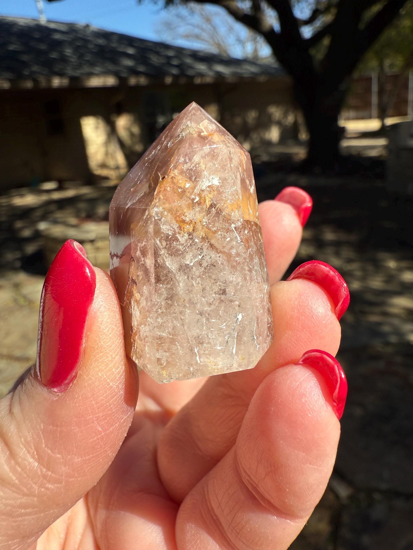 Rare Pink Lithium Lemurian, new, high quality, 1.5”, crystal healing, gift