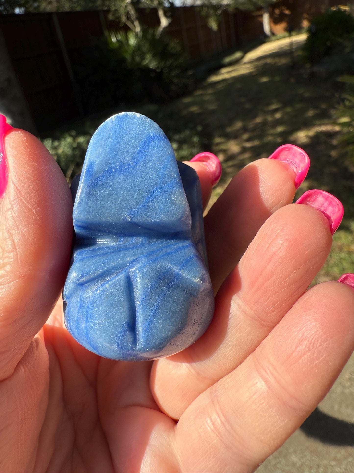 Sodalite Skull, new, authentic, 1.8”, high vibration crystals, altar, crystal magick, crystal healing