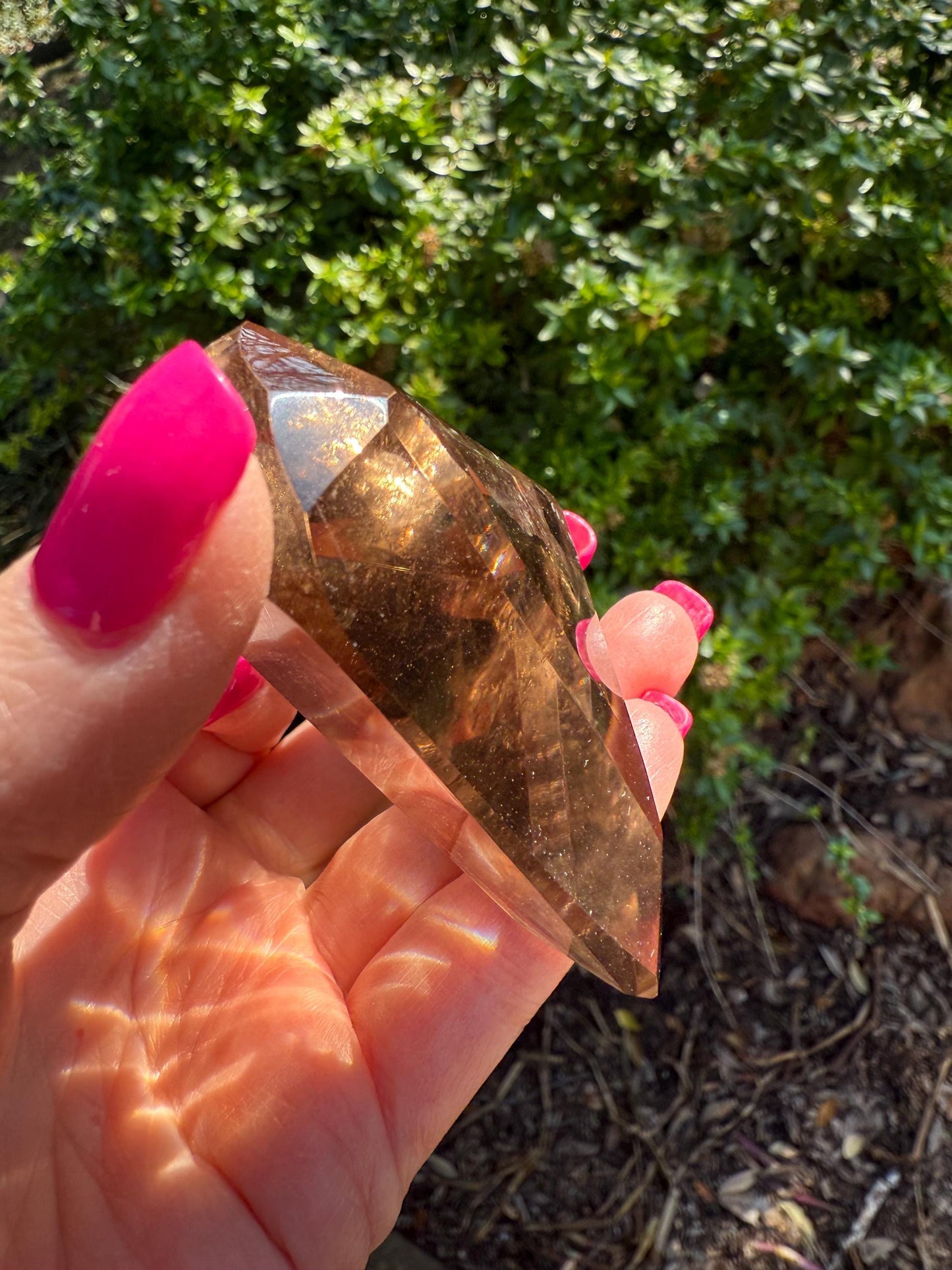 Stunning Smoky Lemurian Polished Heart, new, high quality, 2.75”, crystal healing, gift