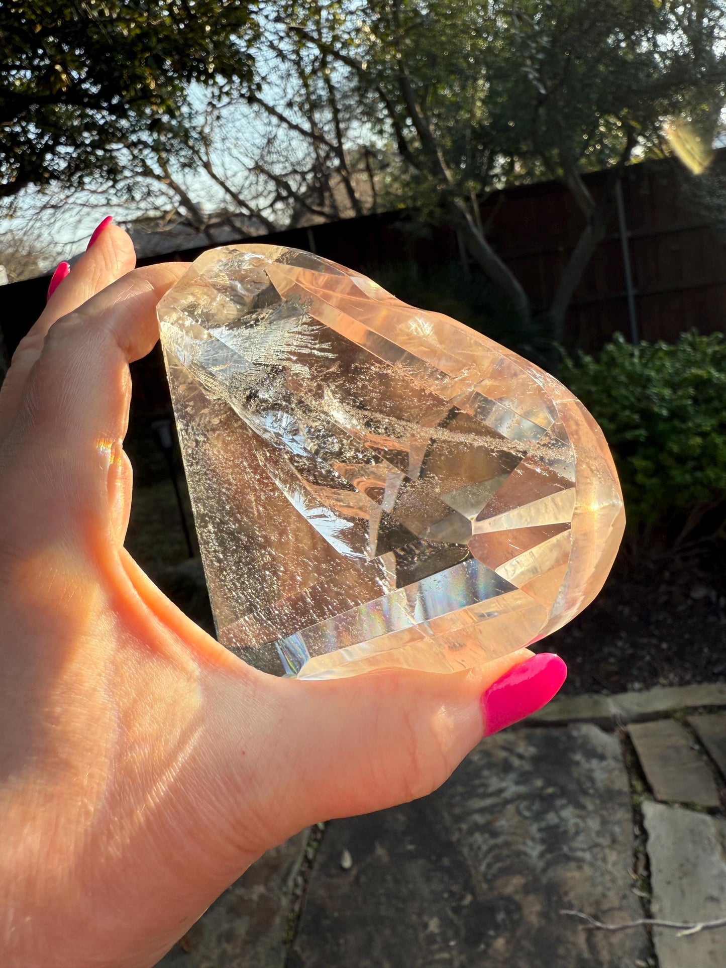 Jumbo Lemurian Polished Heart statement piece, new, high quality, 4.25”, crystal healing, gift