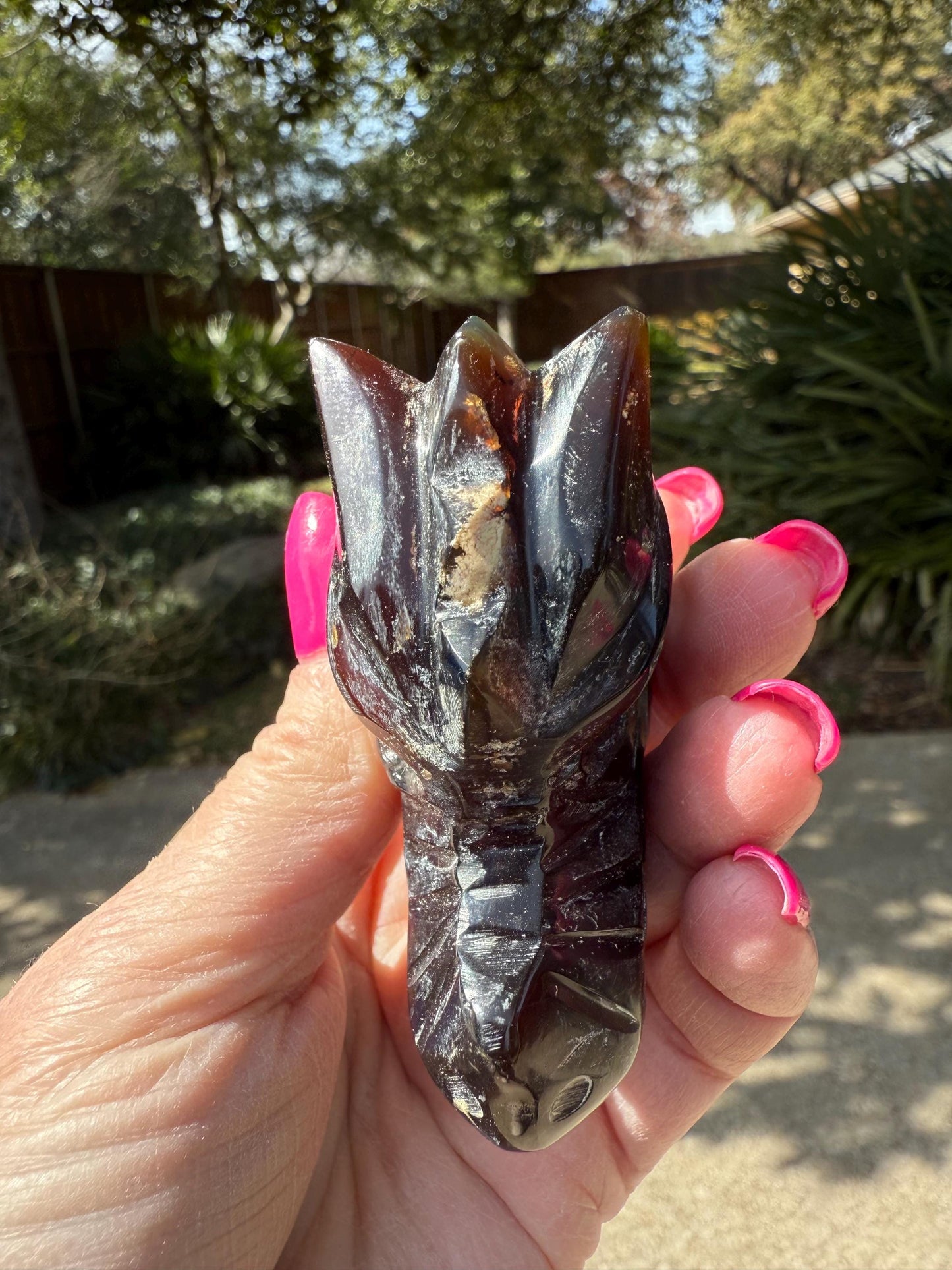 Amber Dragon Skull 2.75”, New, Crystal Healing, High Vibration Crystals, altar, gift, authentic amber