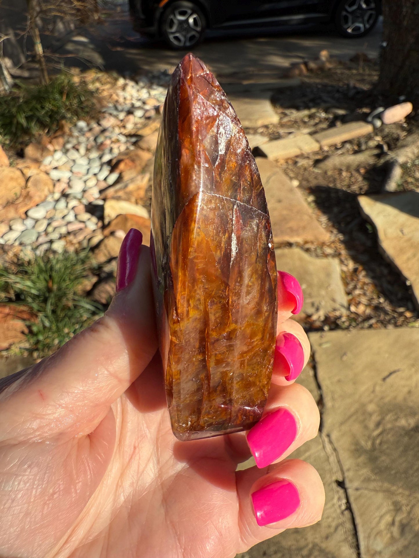Golden Healer Flame, new, altar, gifts, tarot, crystal healing, high vibration crystals, 3.5”
