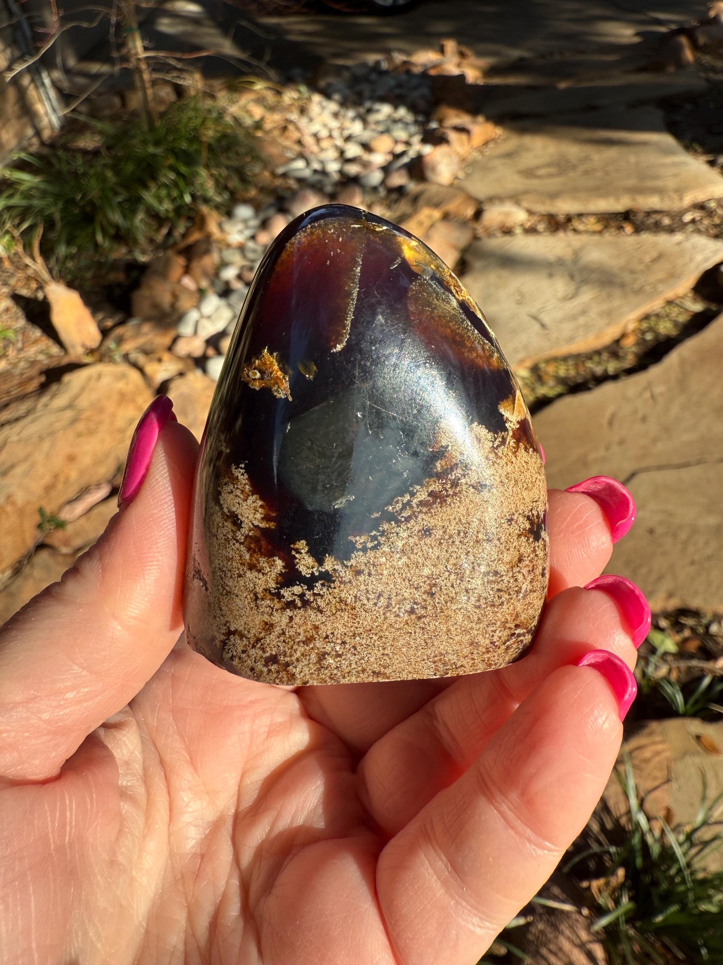 Polished authentic amber tower, New, altar, gift, high vibration crystals, natural, crystal healing, 2.5”