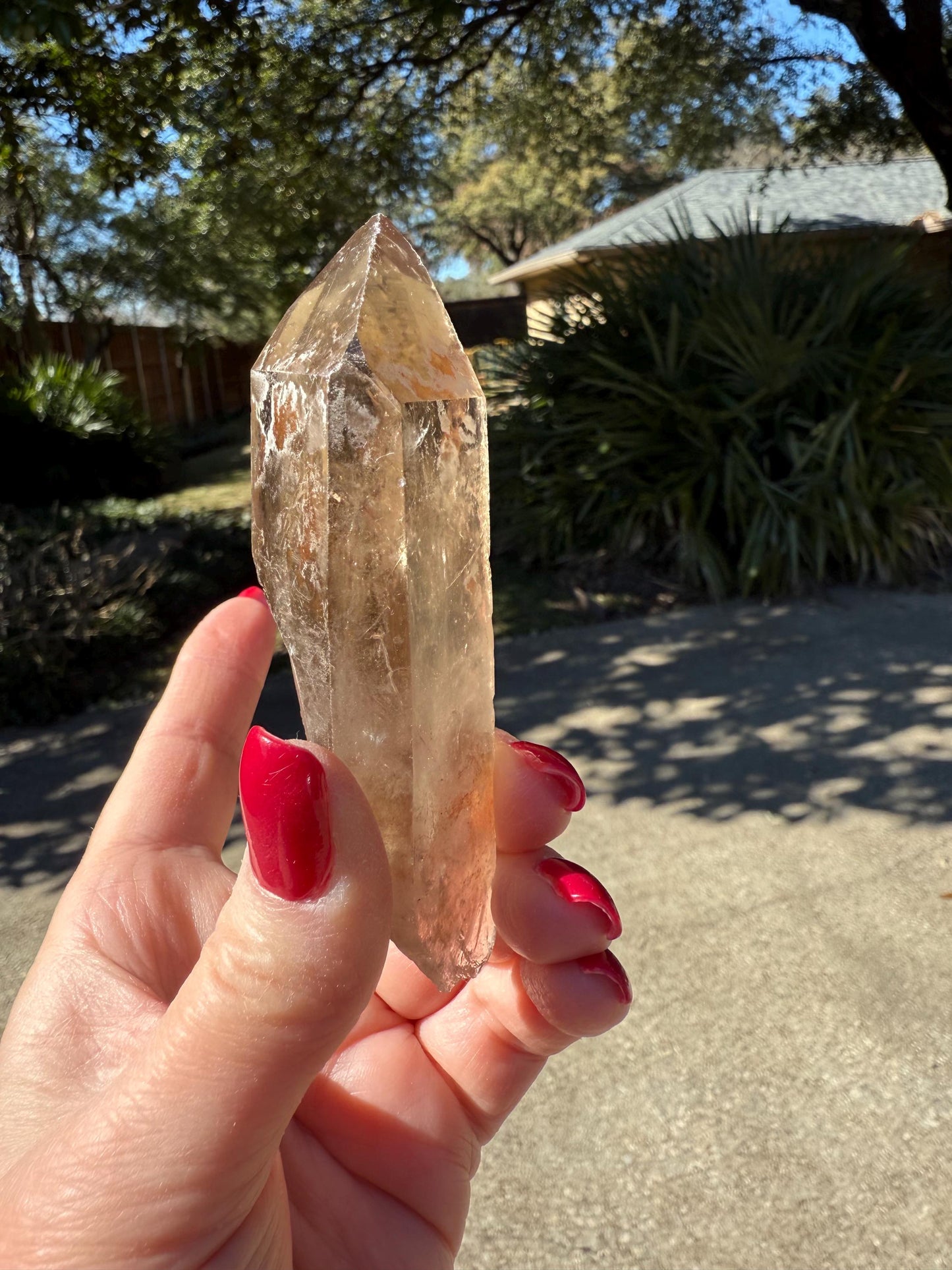 Smoky Lemurian wand, 4.1”, glyphs, high vibration crystals, crystal healing, gift