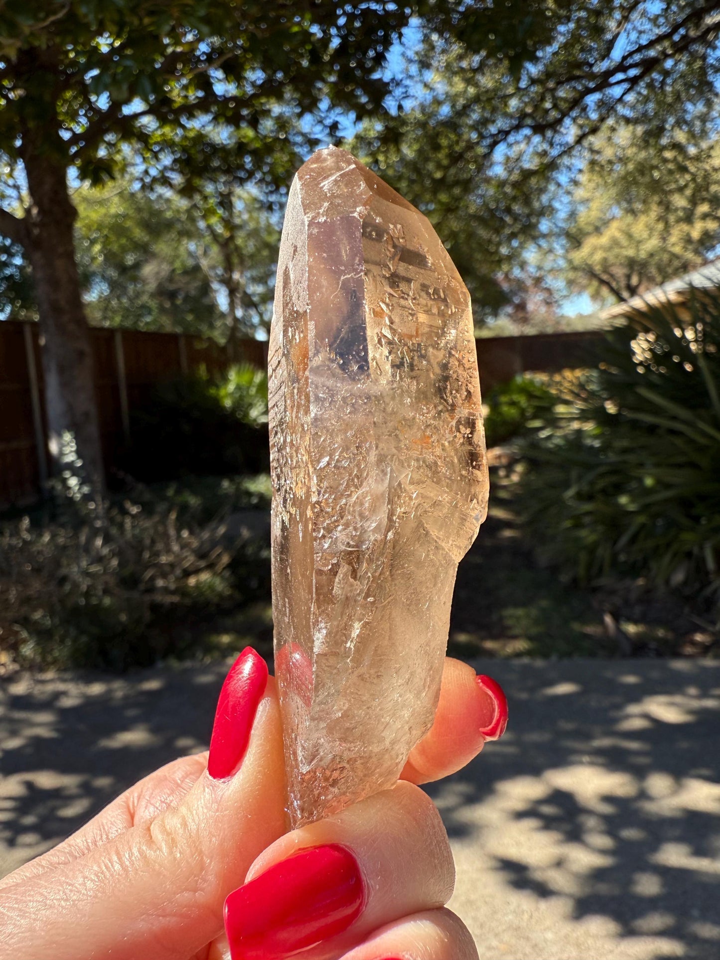 Smoky Lemurian wand, 4.1”, glyphs, high vibration crystals, crystal healing, gift