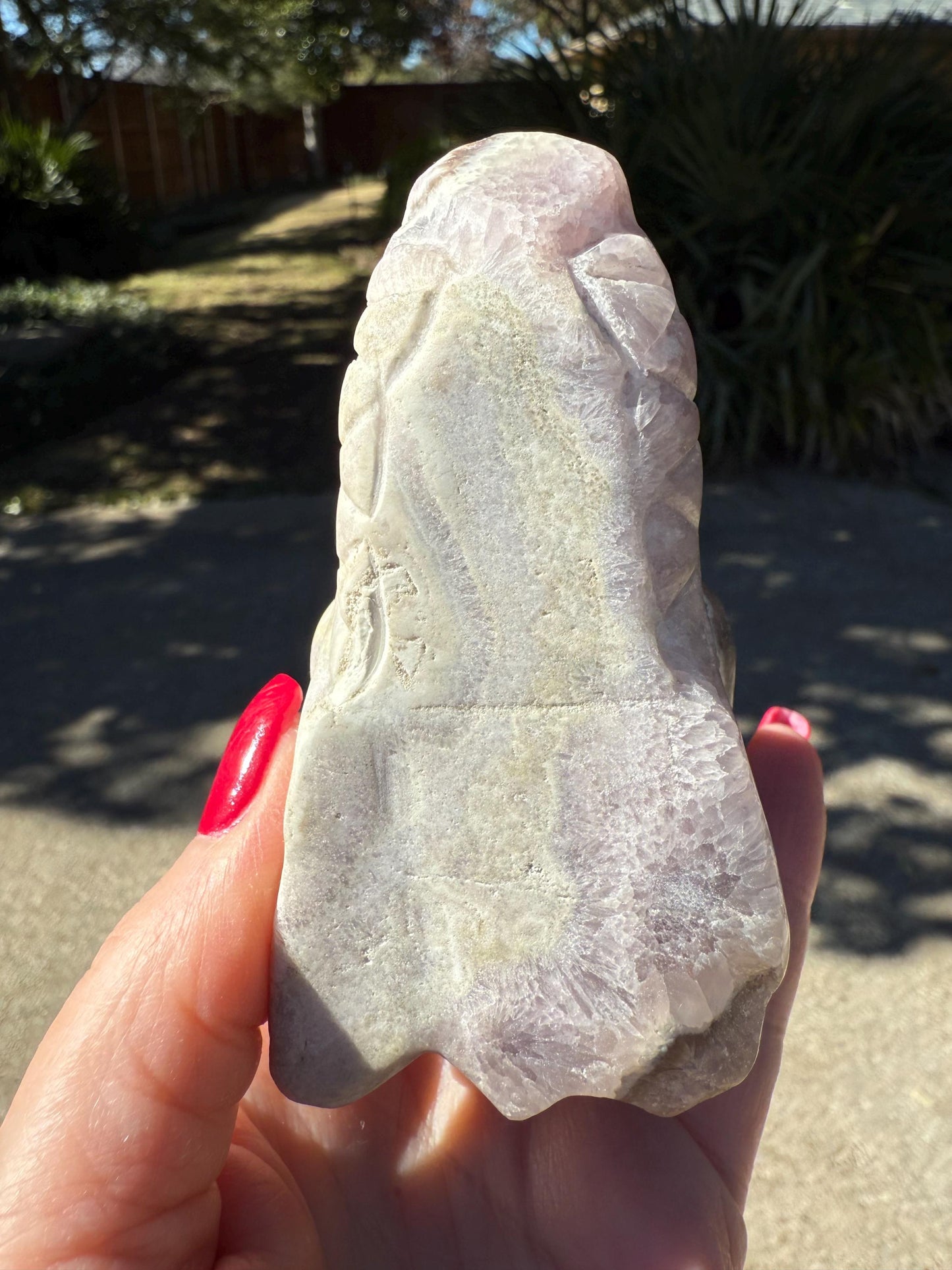 Amethyst Dragon, New palm stone dragon, 4”, crystal healing, gifts, altar, high vibration crystals