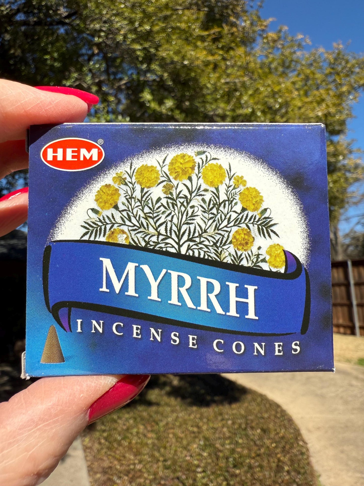 Myrrh Incense cones, temple incense, crystal healing, scent, gift, 10 cones
