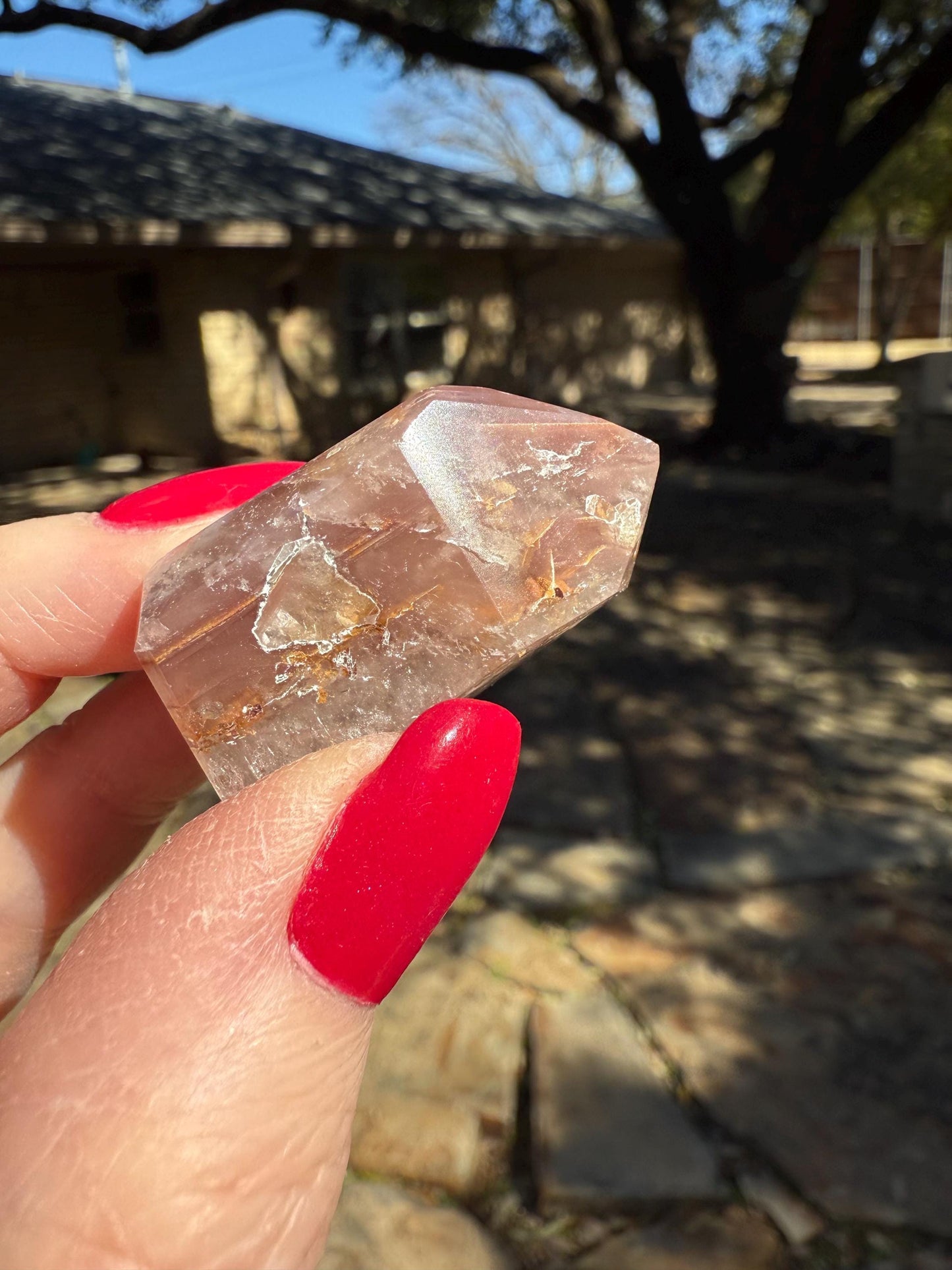 Rare Pink Lithium Lemurian, new, high quality, 1.5”, crystal healing, gift