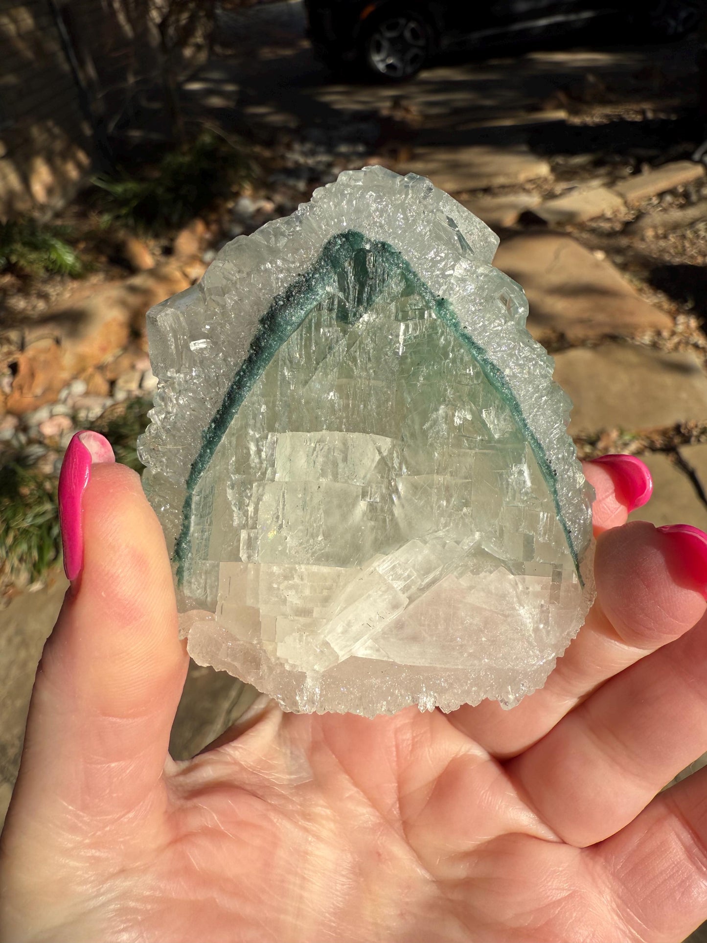 Apophyllite Fairy Rosette Bed with points like diamonds, new, high vibration crystals, gifts, altar, 3.5”