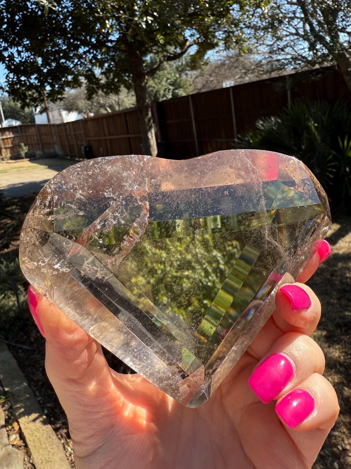 Stunning Smoky Lemurian Polished Heart, new, high quality, 4.5”, crystal healing, gift