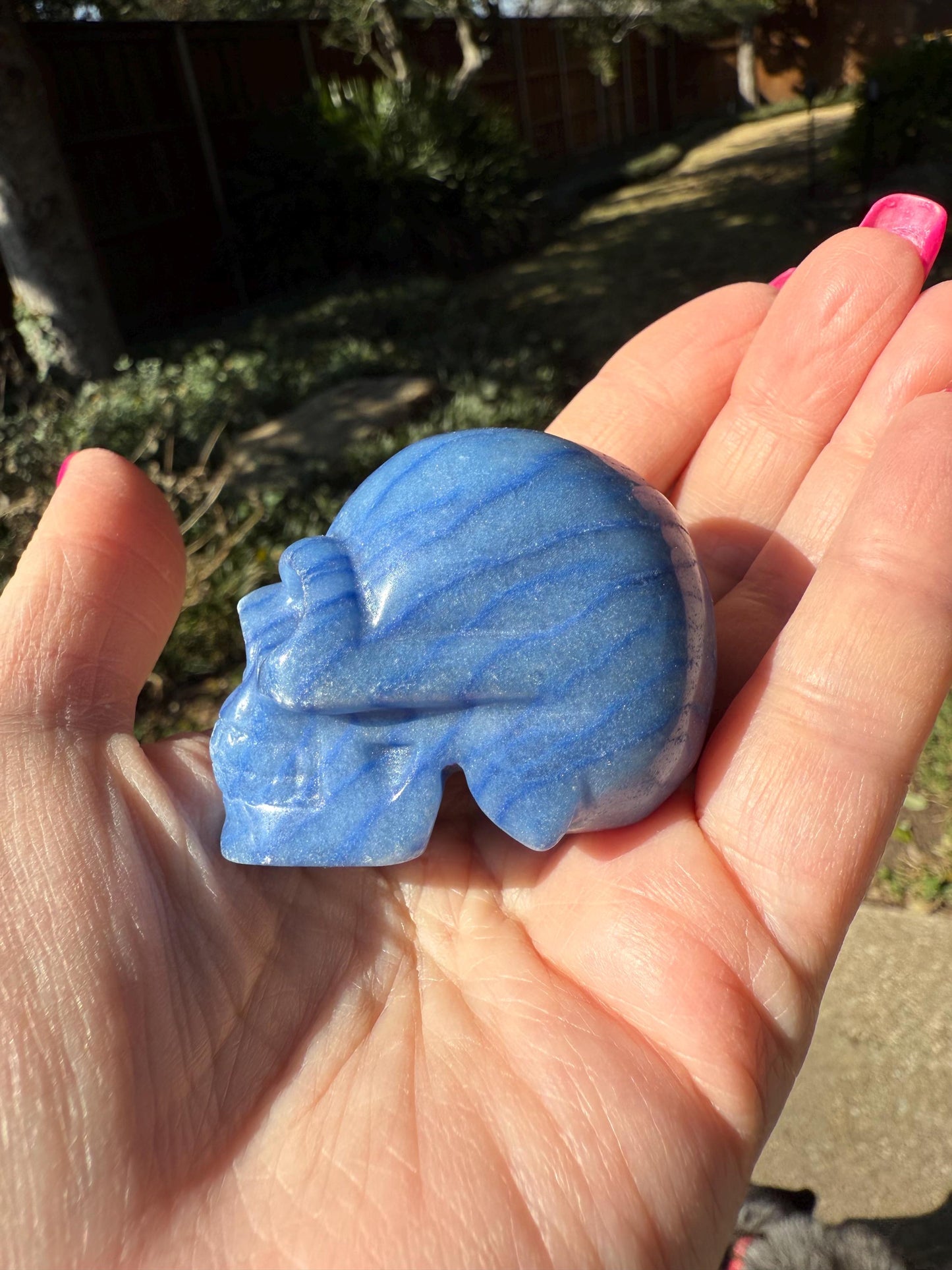 Sodalite Skull, new, authentic, 1.8”, high vibration crystals, altar, crystal magick, crystal healing