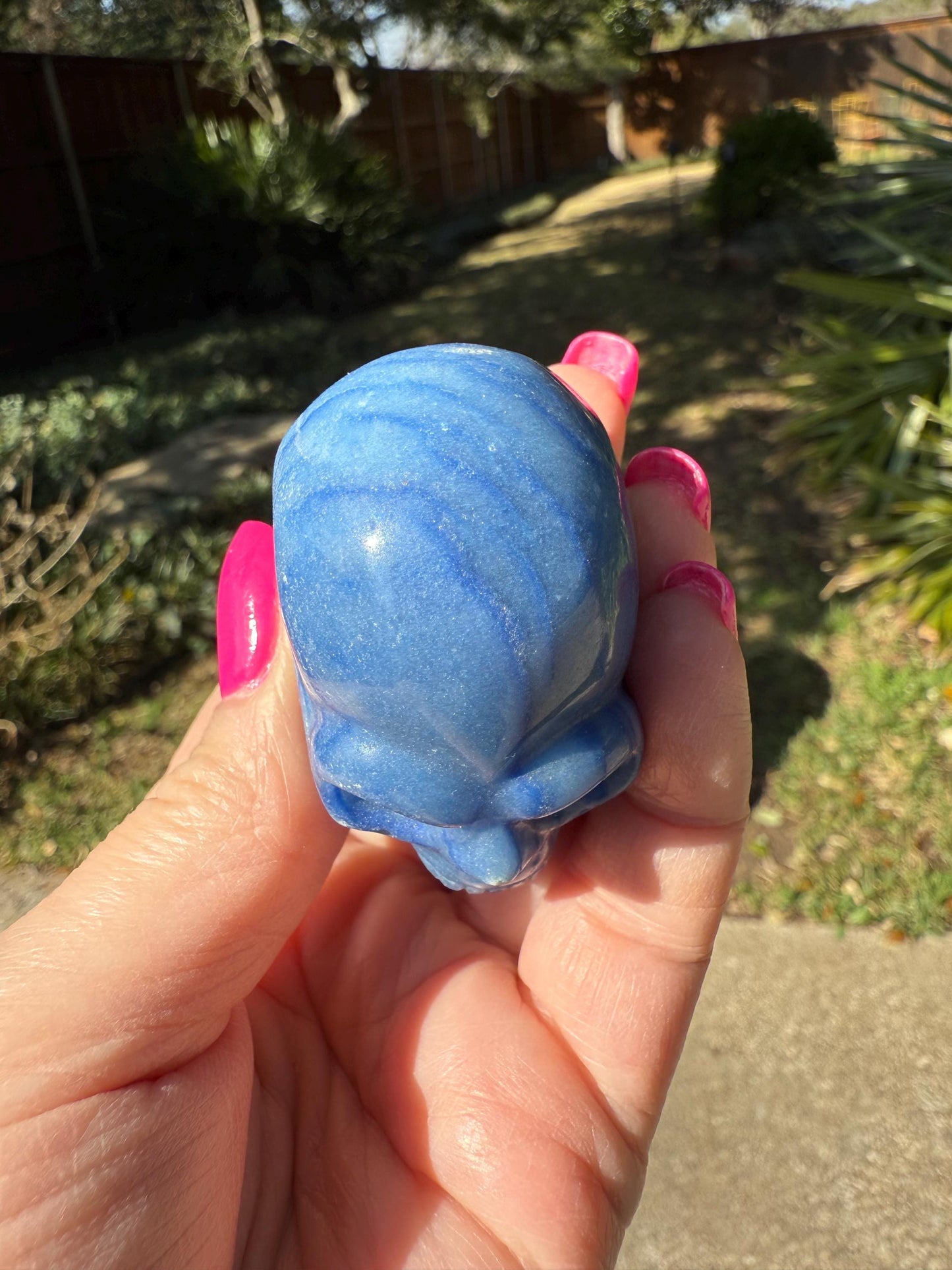Sodalite Skull, new, authentic, 1.8”, high vibration crystals, altar, crystal magick, crystal healing