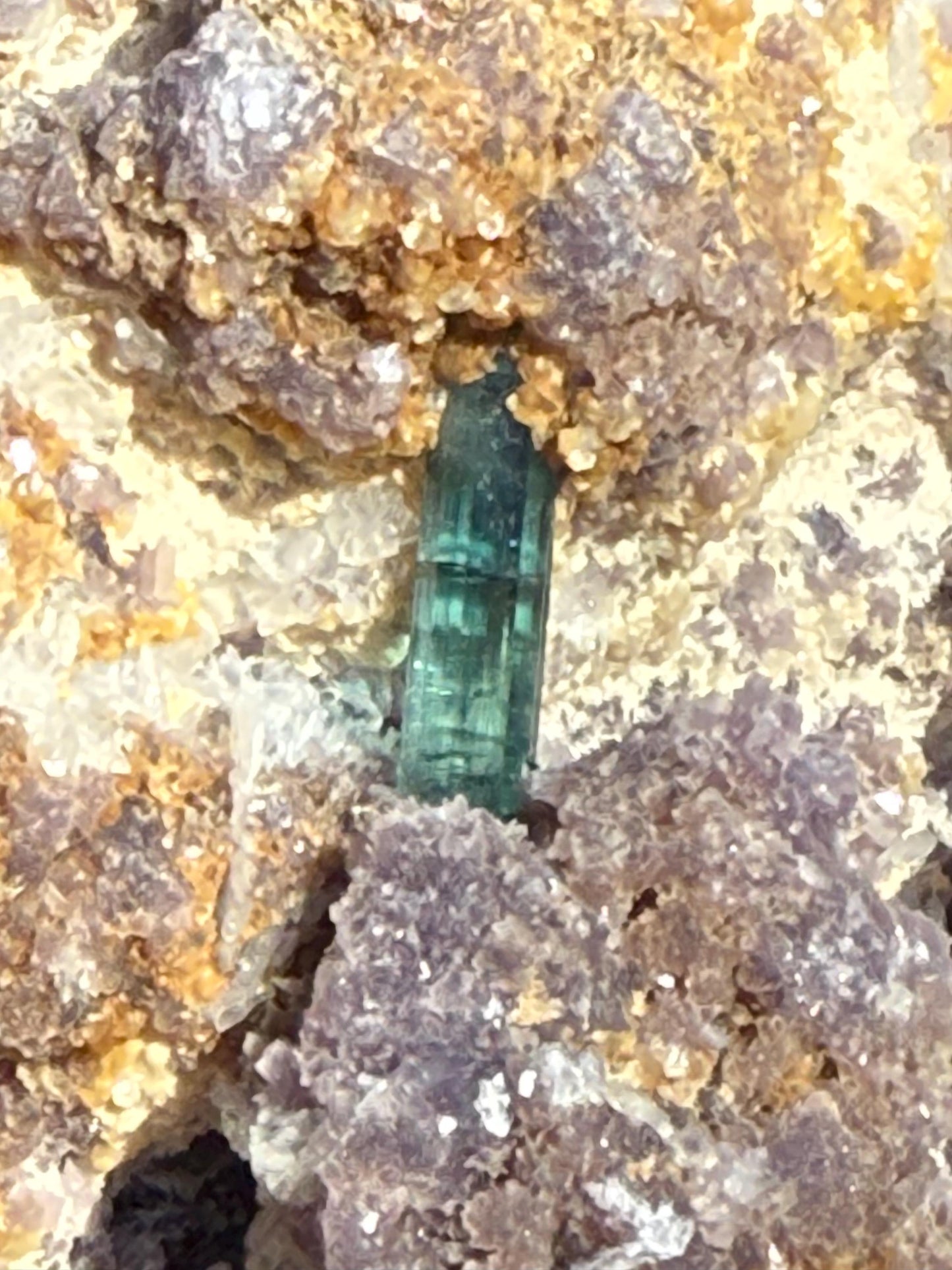 Large Green Tourmaline in Quartz with gorgeous rod crust, stunning raw altar piece 1.9.4 lbs, high vibration crystals, 4.5”