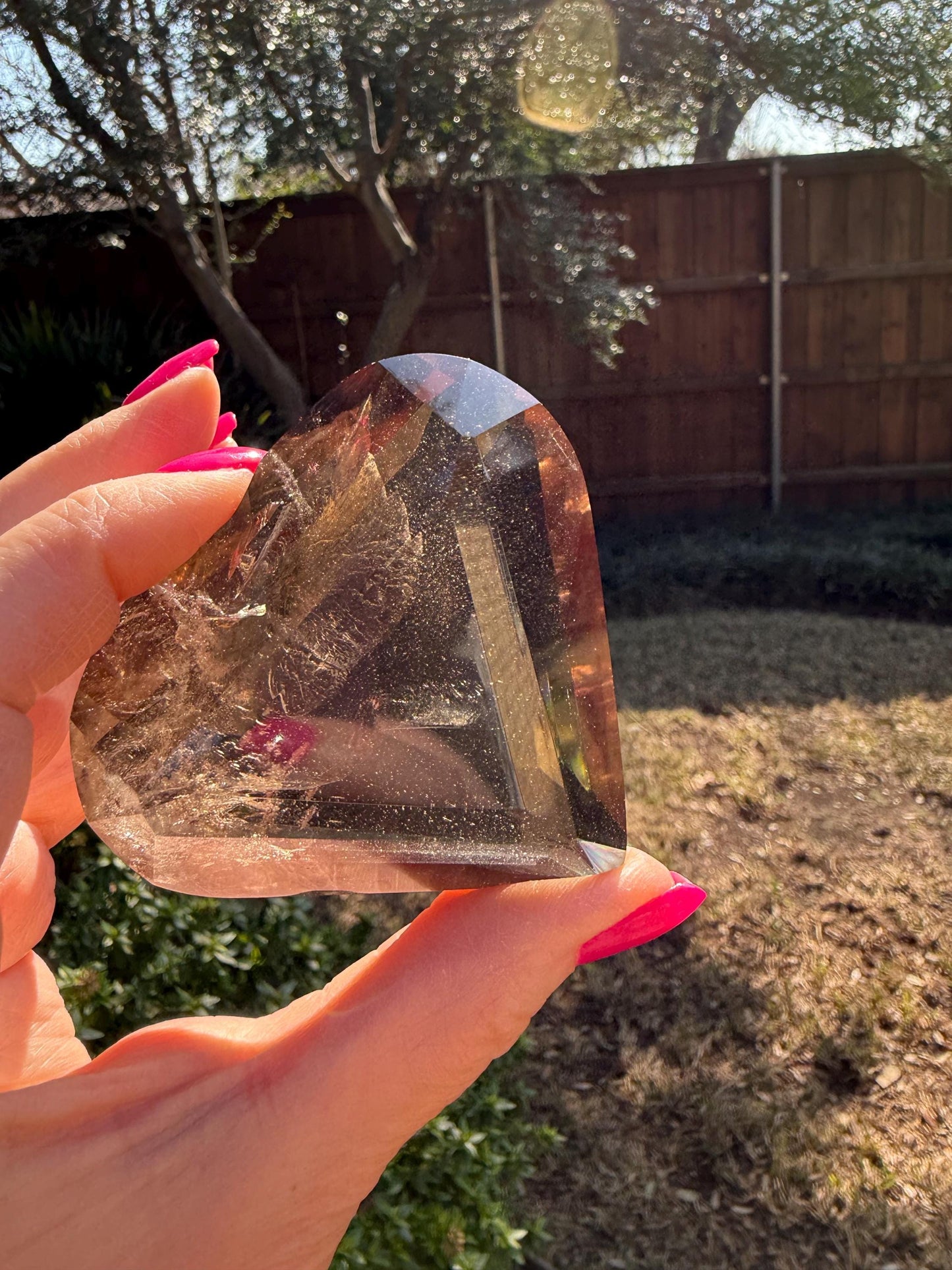Stunning Smoky Lemurian Polished Heart, new, high quality, 2.75”, crystal healing, gift