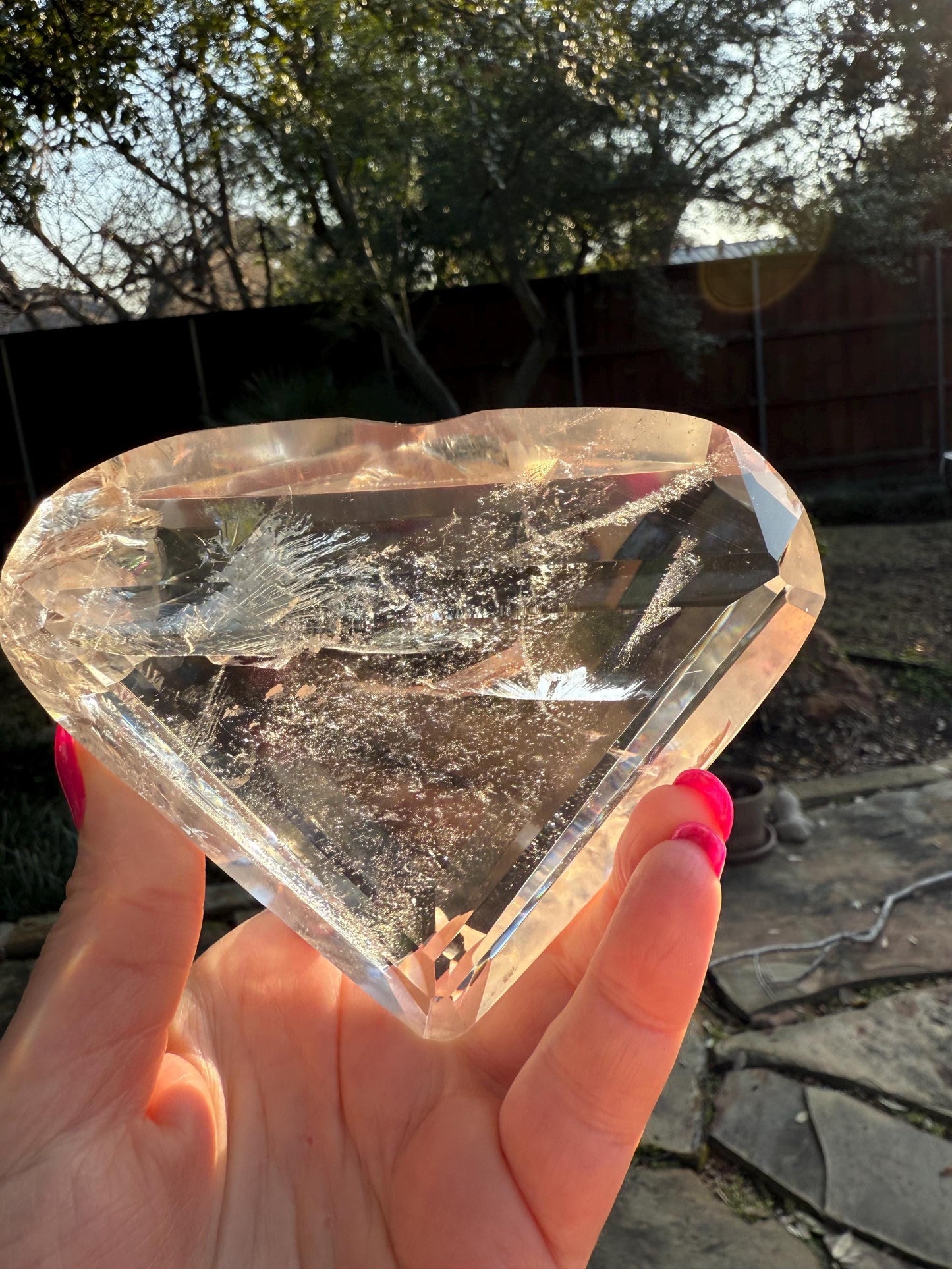 Jumbo Lemurian Polished Heart statement piece, new, high quality, 4.25”, crystal healing, gift