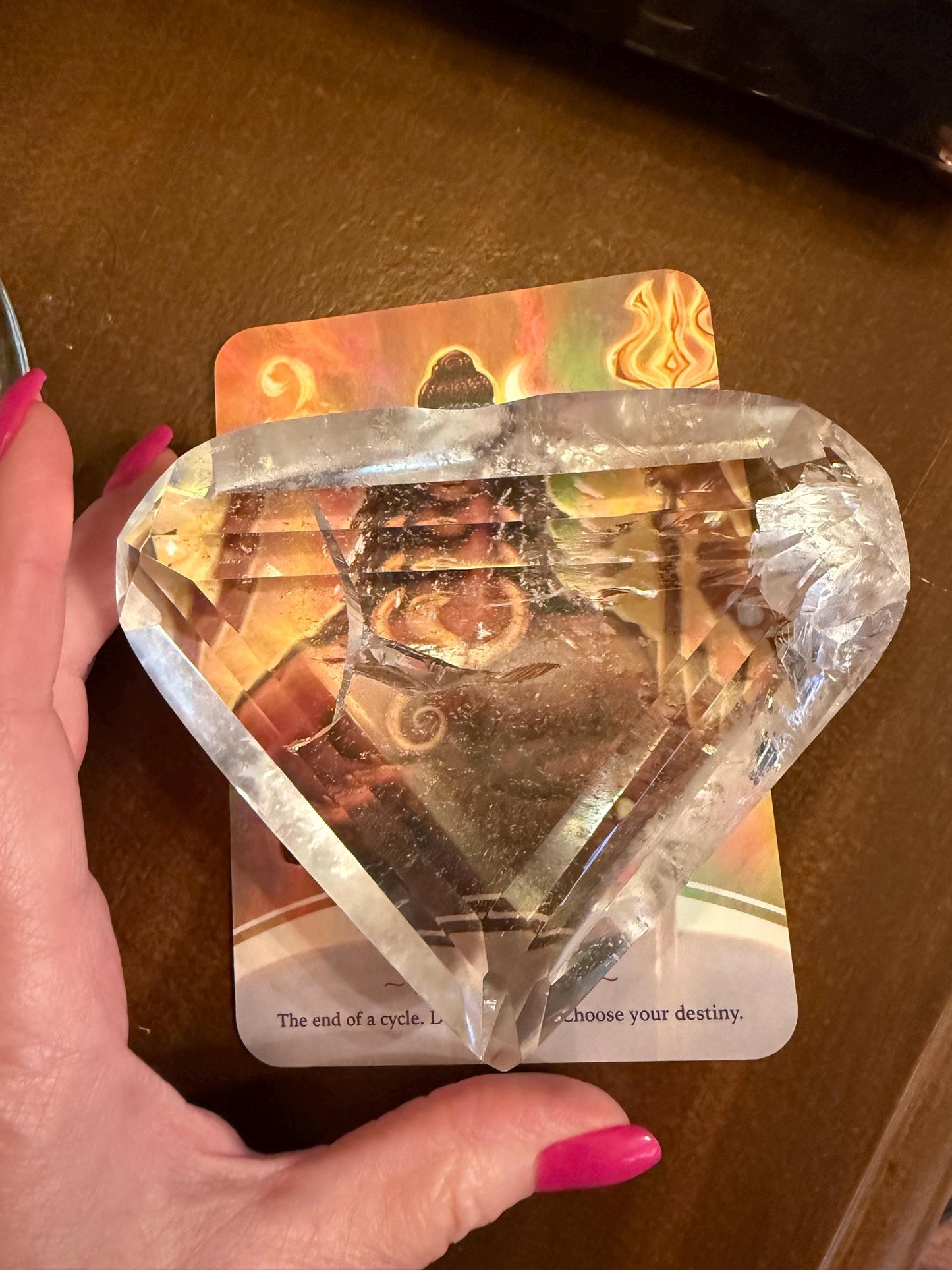 Jumbo Lemurian Polished Heart statement piece, new, high quality, 4.25”, crystal healing, gift